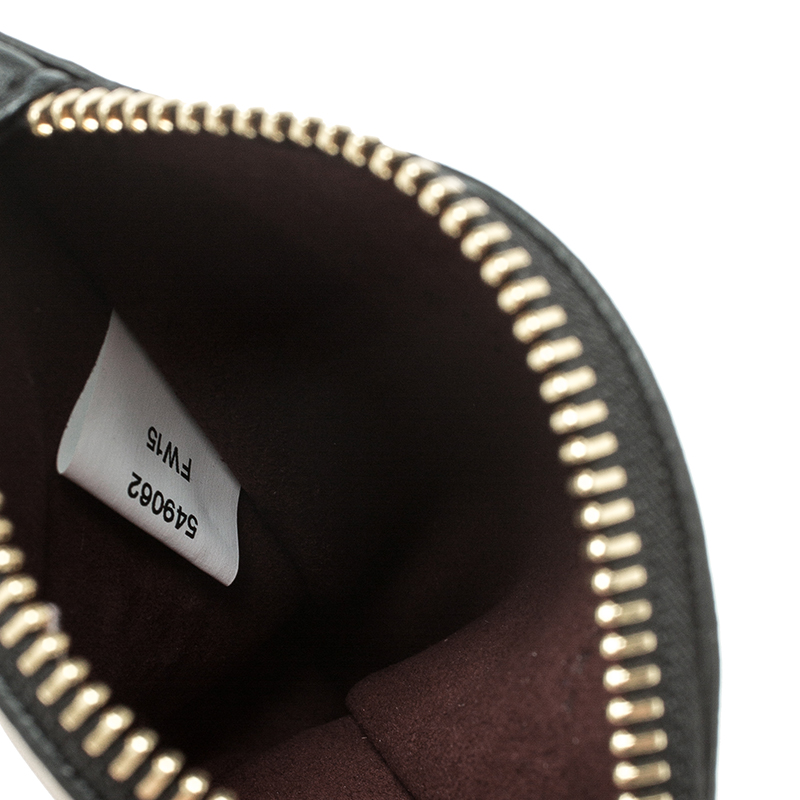 

Stella McCartney White/Black Faux Leather Wild Cat Coin Purse