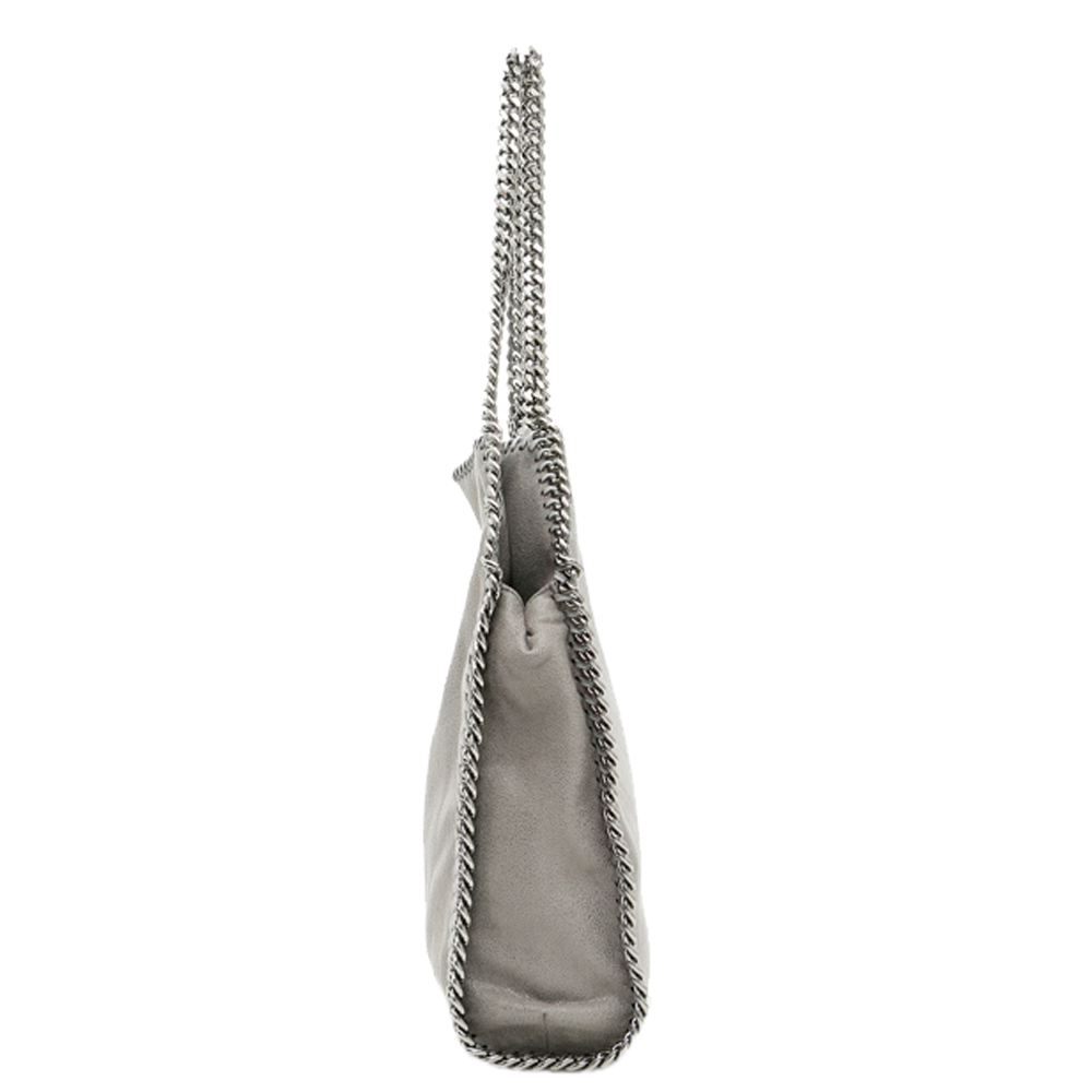 

Stella McCartney Grey Leather Falabella Small Tote Bag