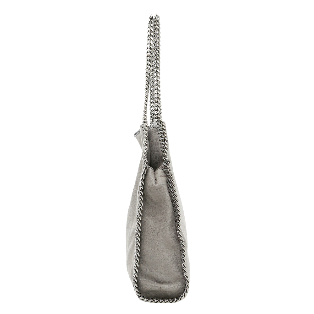 

Stella McCartney Grey Leather Falabella Small Tote Bag