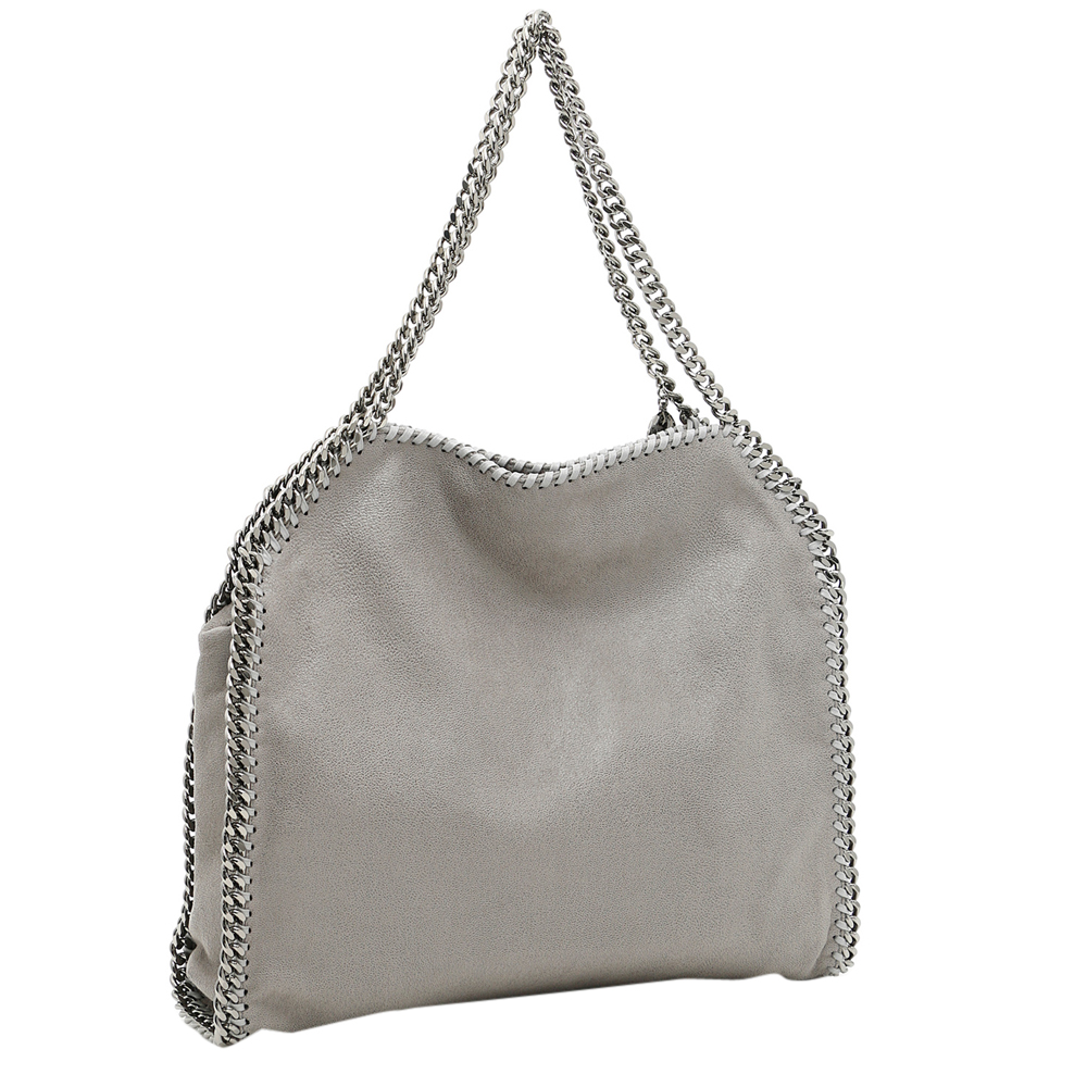 

Stella McCartney Grey Leather Falabella Small Tote Bag