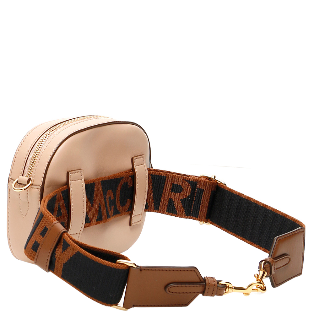 

Stella McCartney Pink Leather Perforated Logo Belt Bag