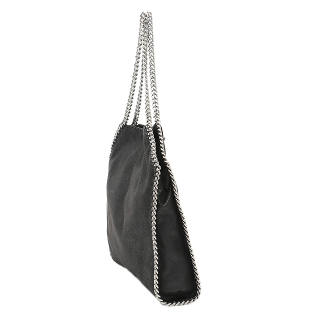 

Stella McCartney Black Leather Small Falabella Tote Bag