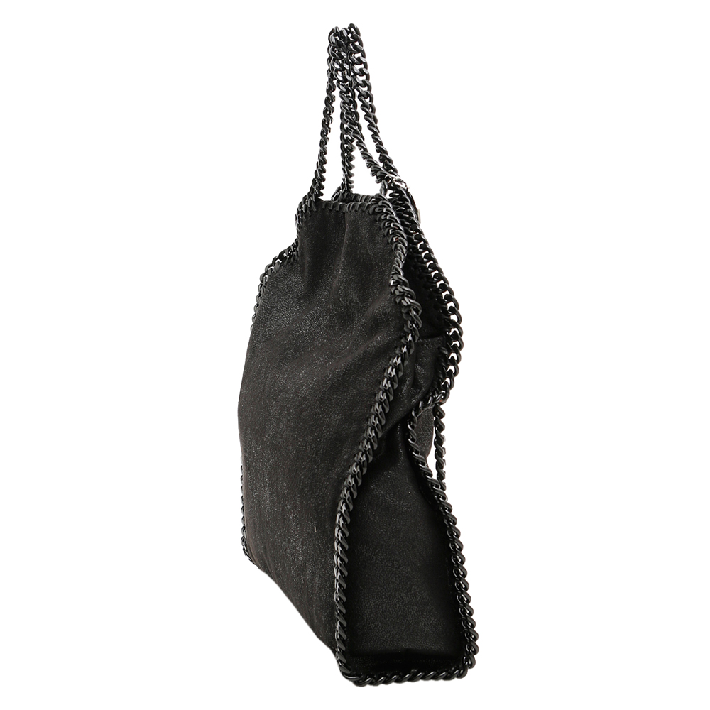 

Stella McCartney Black Leather 3 Chains Falabella Bag