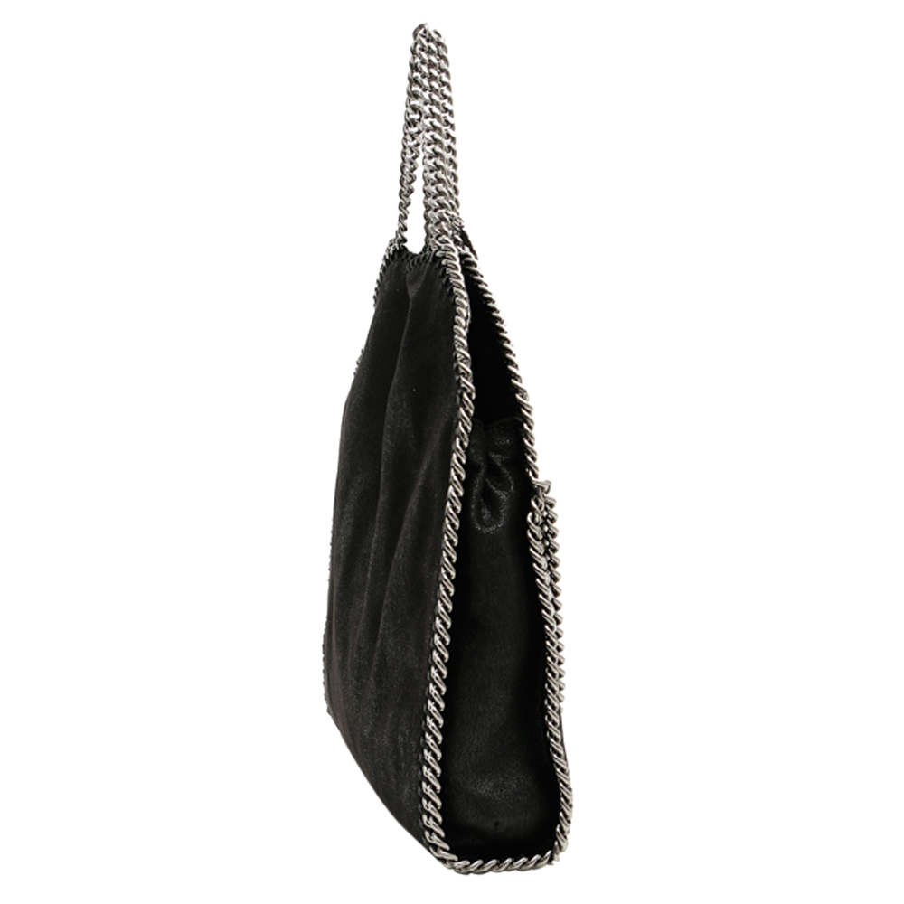 

Stella McCartney Black Recycled Nylon Falabella Tote Bag