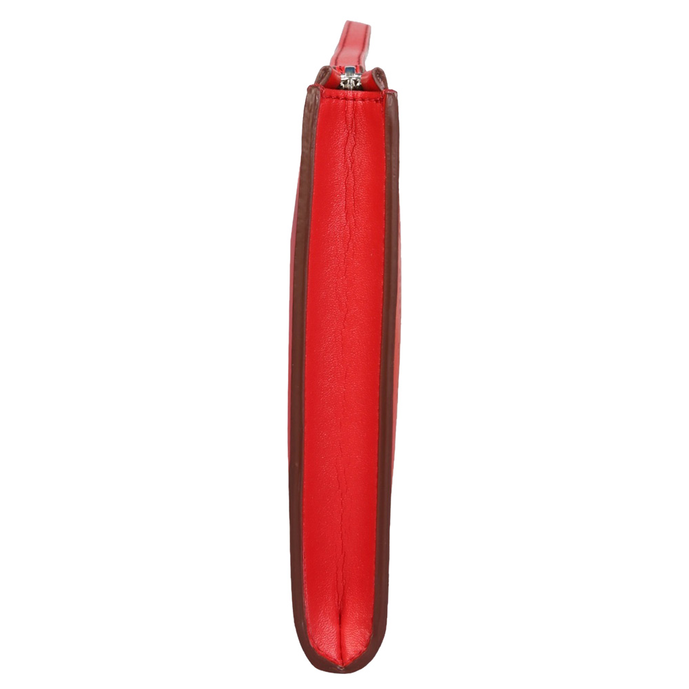 

Stella McCartney Red Leather Stella Logo Clutch