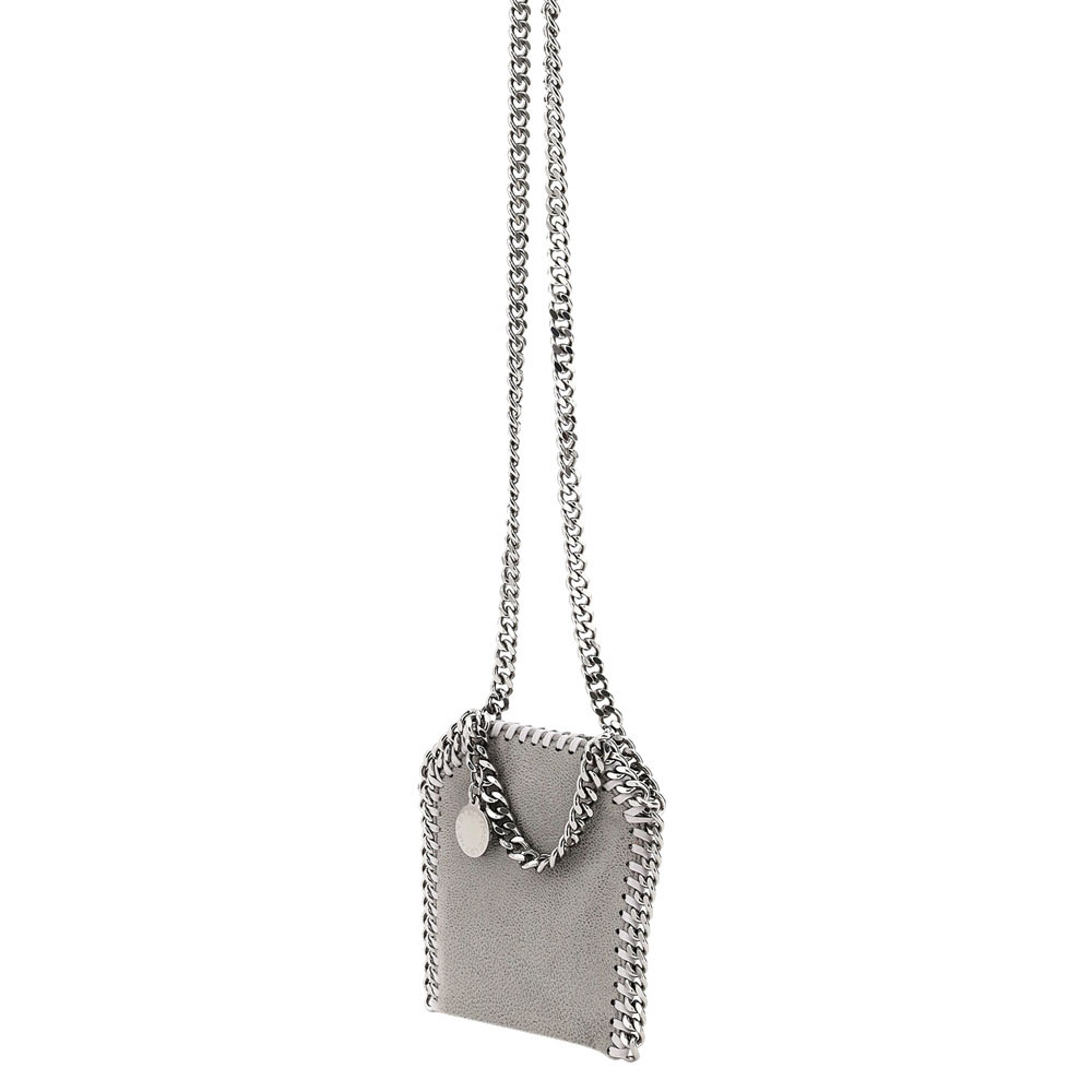 

Stella McCartney Grey Leather Falabella Micro Tote Bag