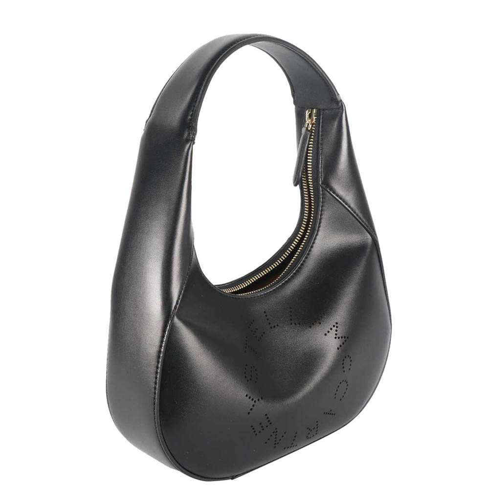 

Stella McCartney Black Stella Logo Small Hobo Bag