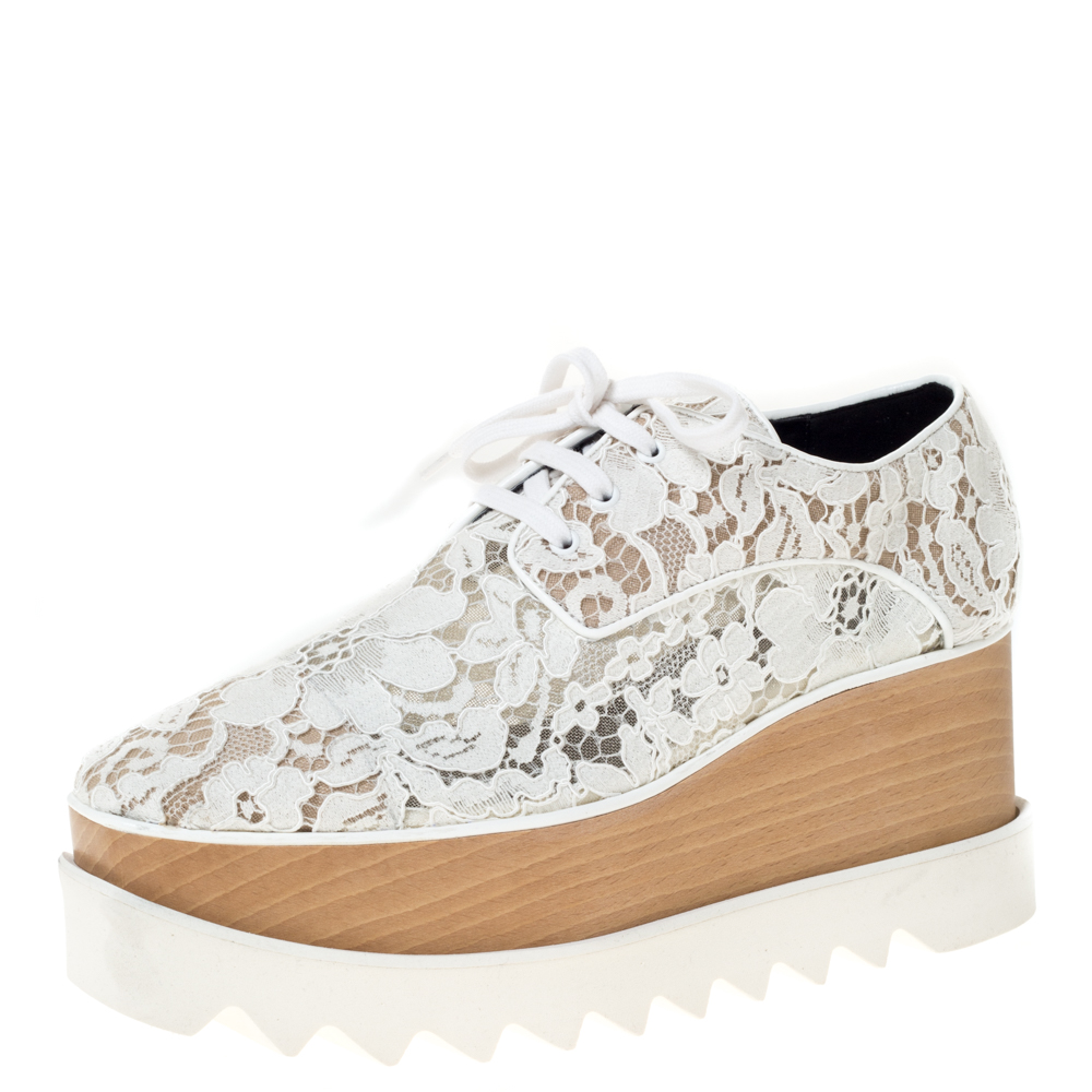 white platform lace up sneakers