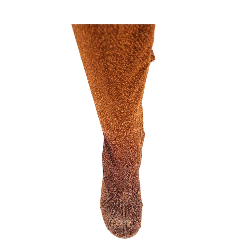 

Stella McCartney Pumpkin Duck City Glitter Over-The-Knee Boots Size IT, Brown