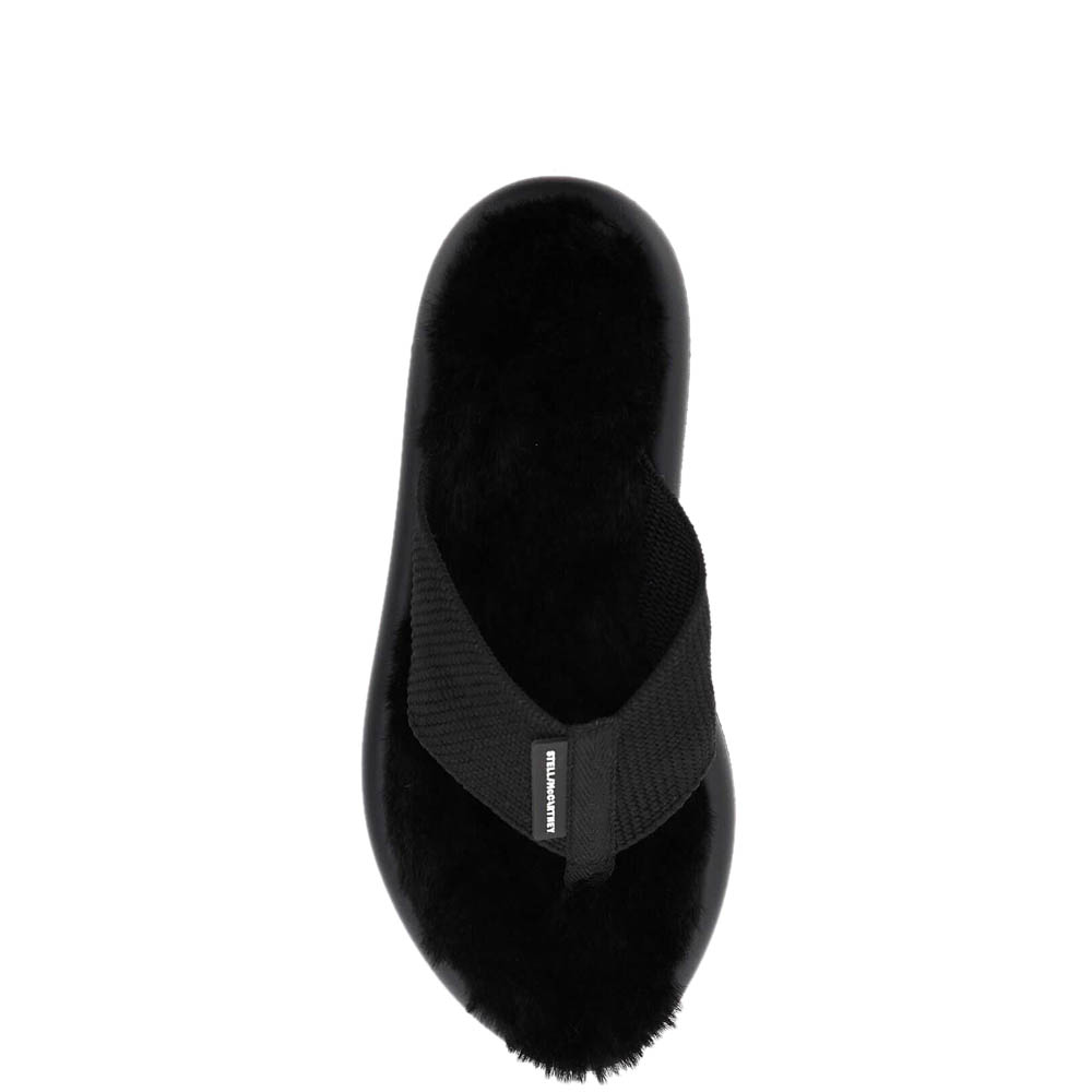 

Stella McCartney Black Faux Fur Mules Size IT