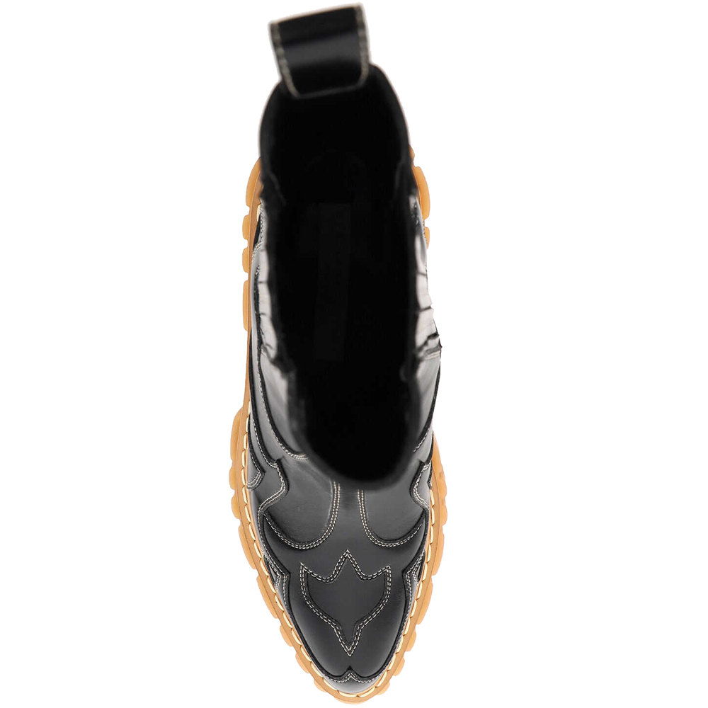 

Stella McCartney Black Leather Emilie Boots Size IT