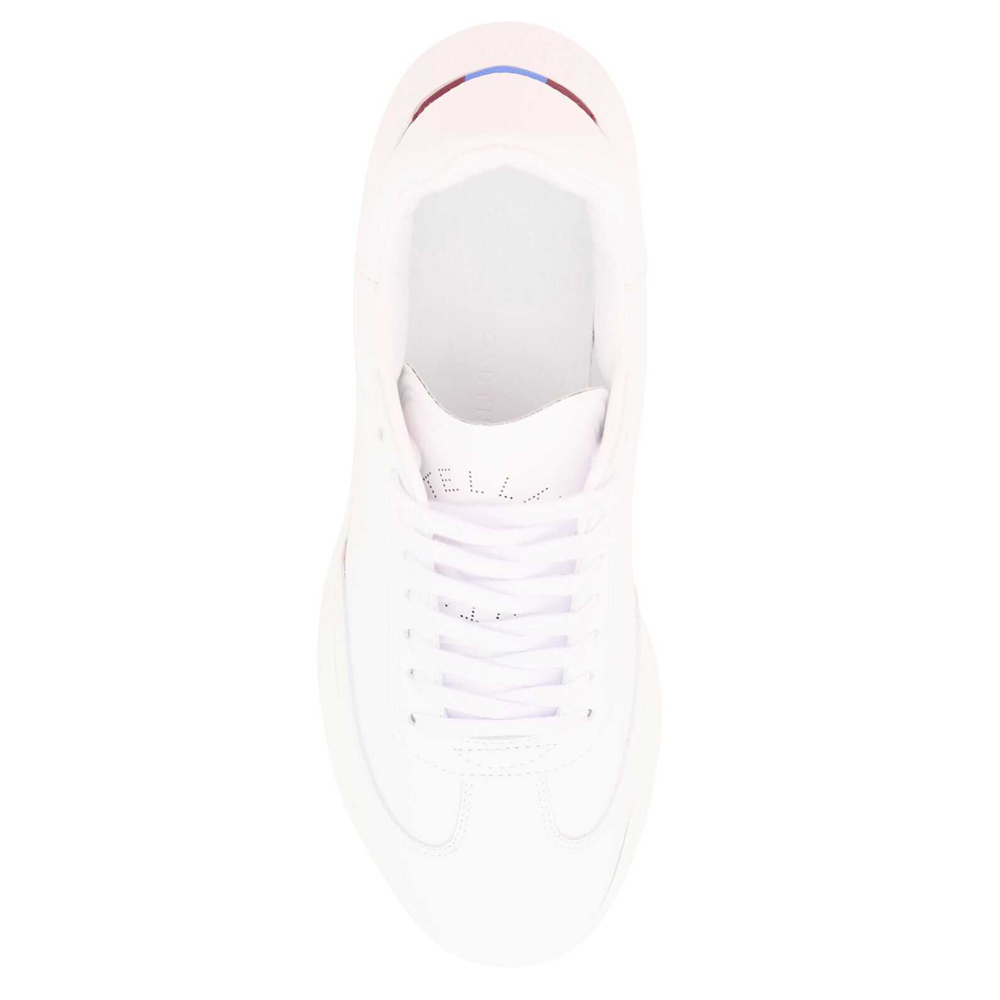 

Stella McCartney White Leather Loop Lace -Up Sneakers Size IT