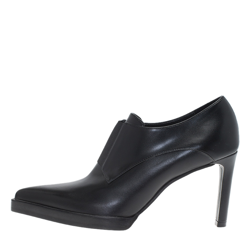 

Stella McCartney Black Faux Leather Frankie Ankle Boots Size