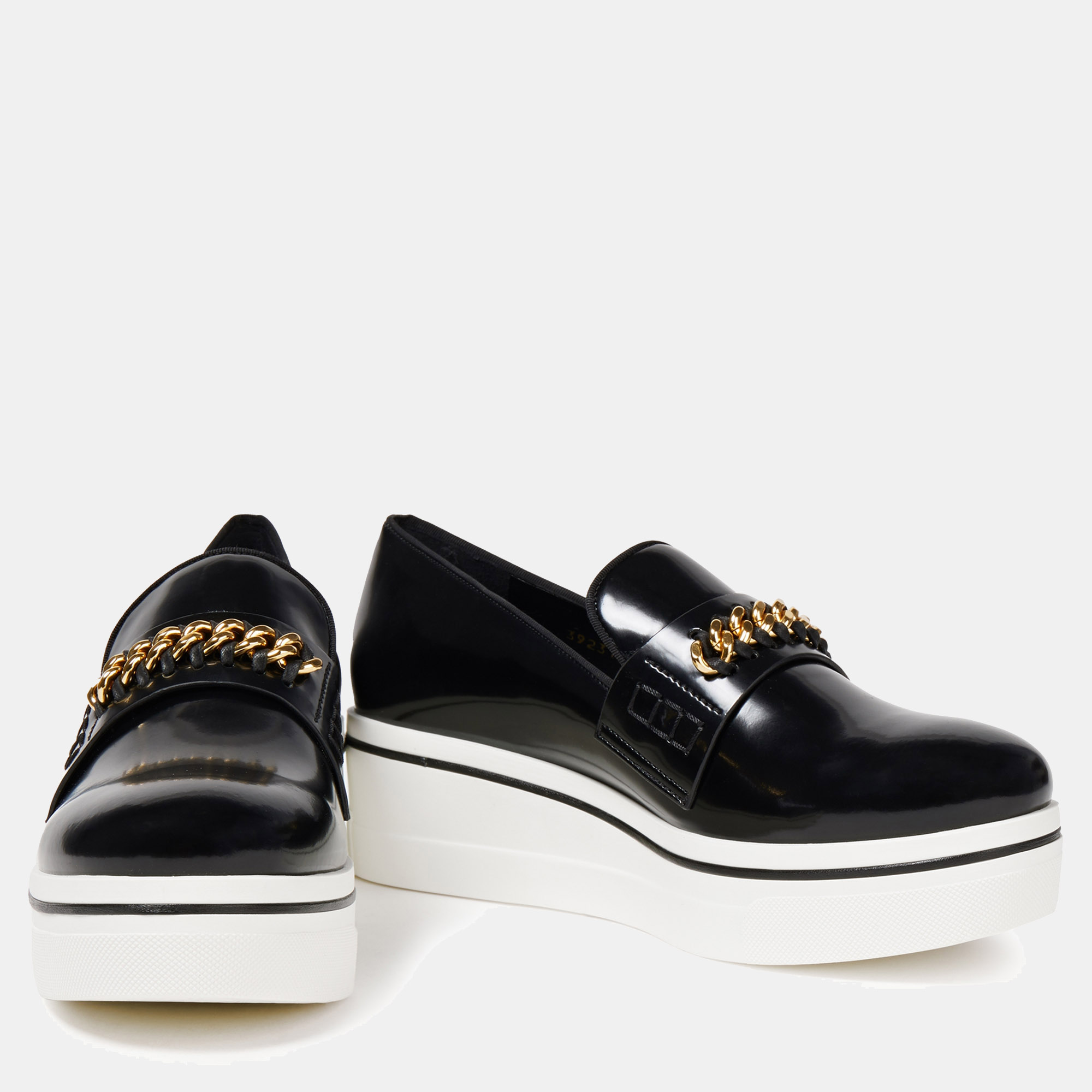 

Stella McCartney Faux Leather Slip-On Sneakers, Black
