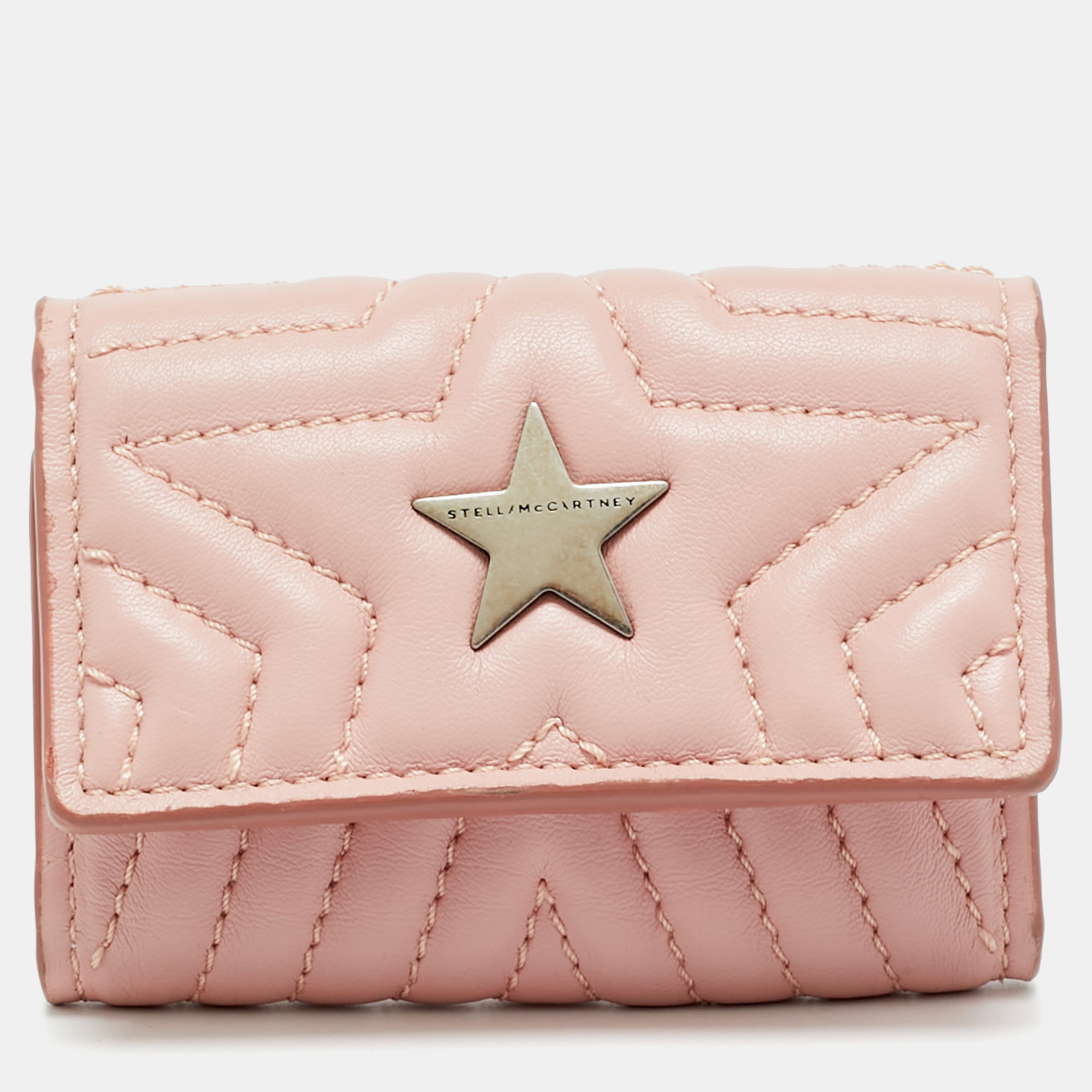 

Stella McCartney Stella Star Key Holder Pink Faux Leather