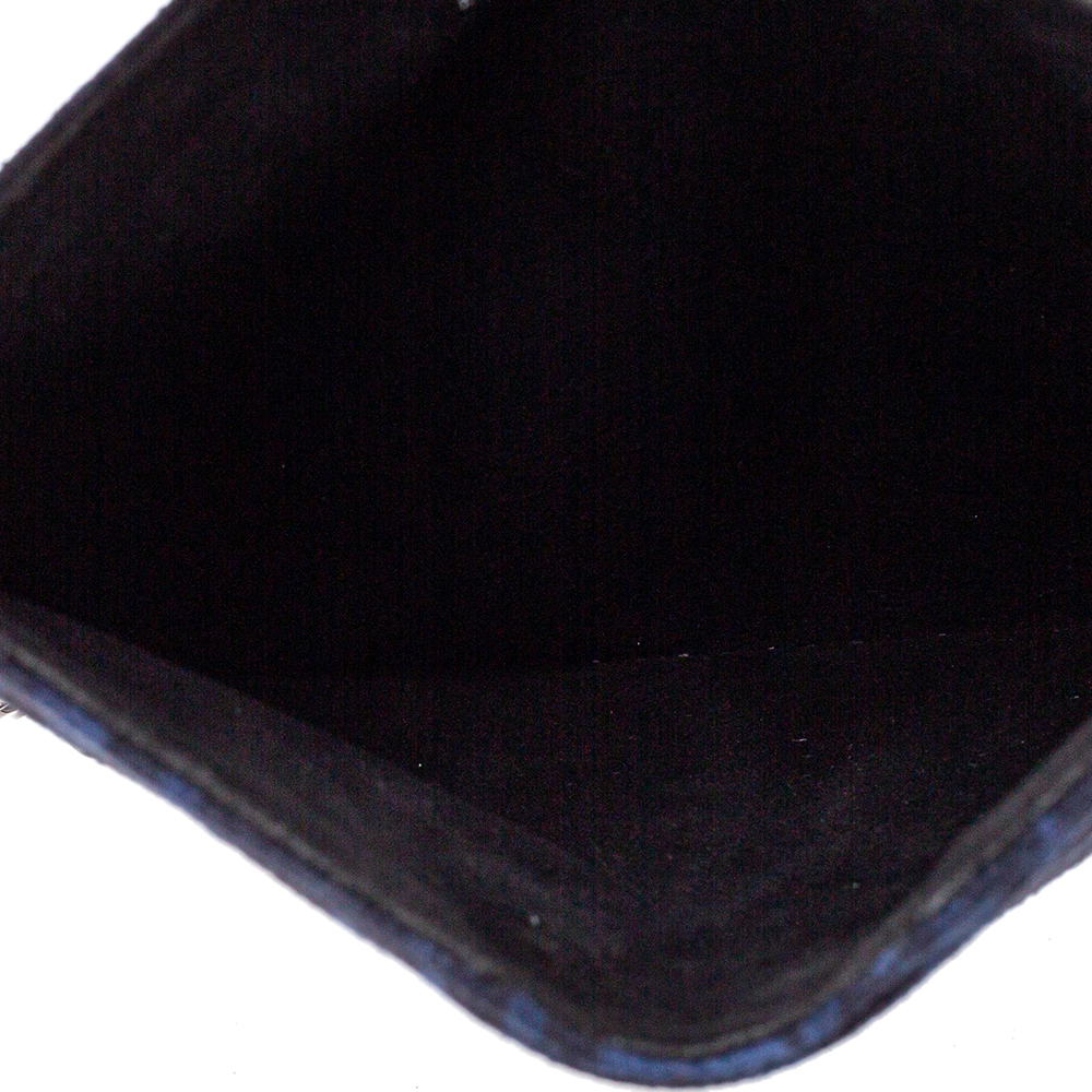 

Stella McCartney Blue/Black Leopard Print Faux Leather Falabella iPad Case