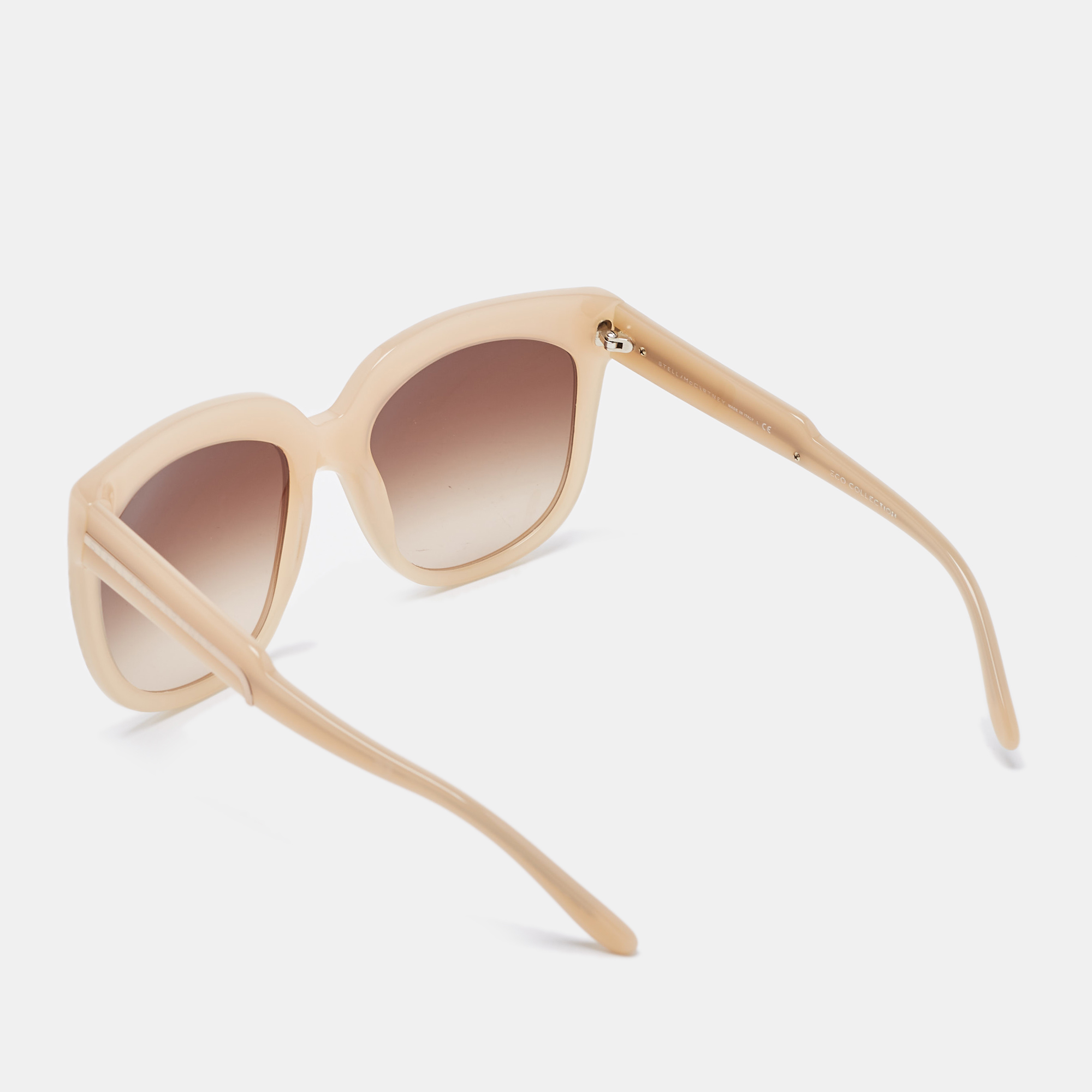 

Stella McCartney Beige Gradient SM4052 Oversized Sunglasses