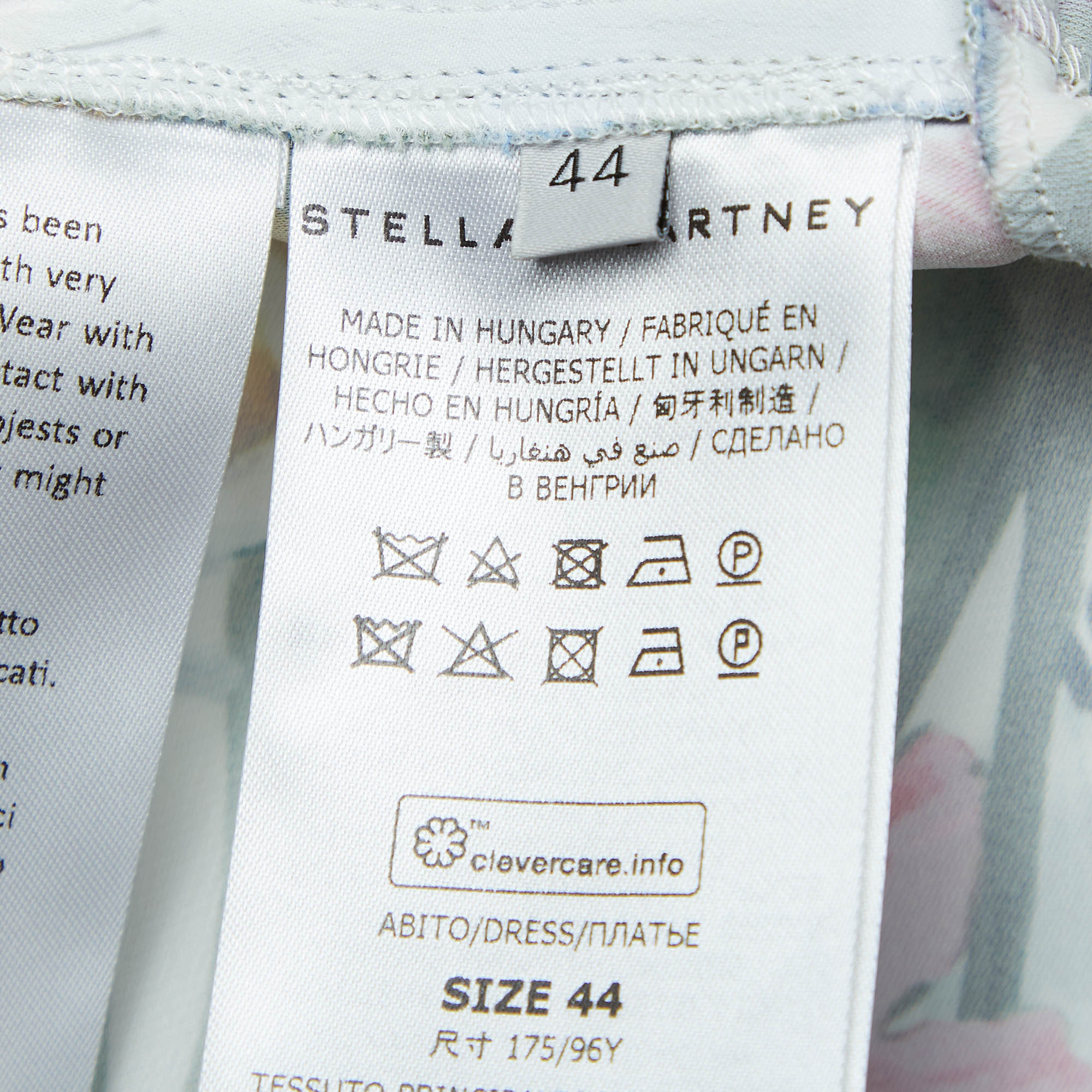 Stella McCartney Multicolor Floral Print Stretch Crepe Maxi Dress M 