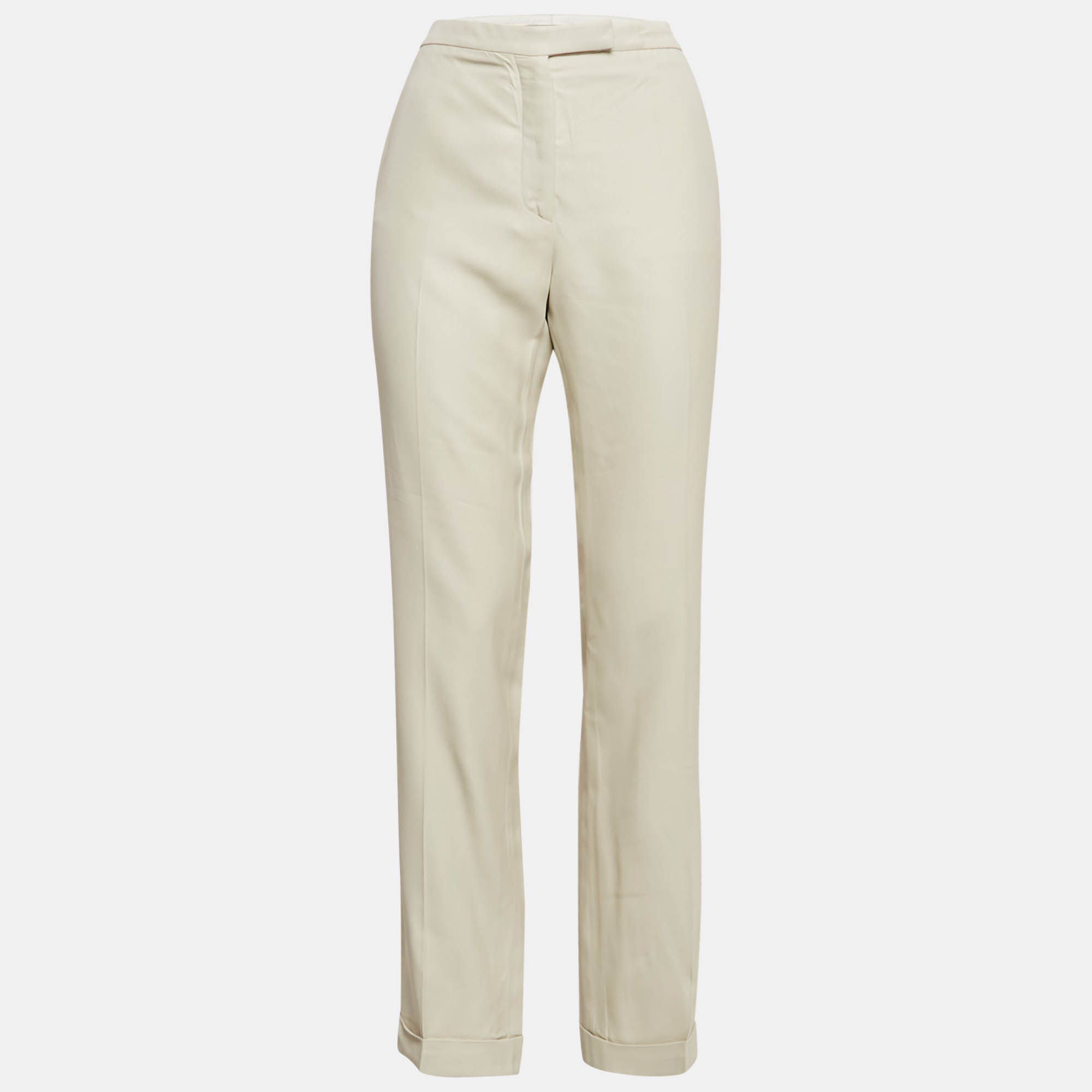 

Stella McCartney Off-White Gabardine Tailored Trousers M