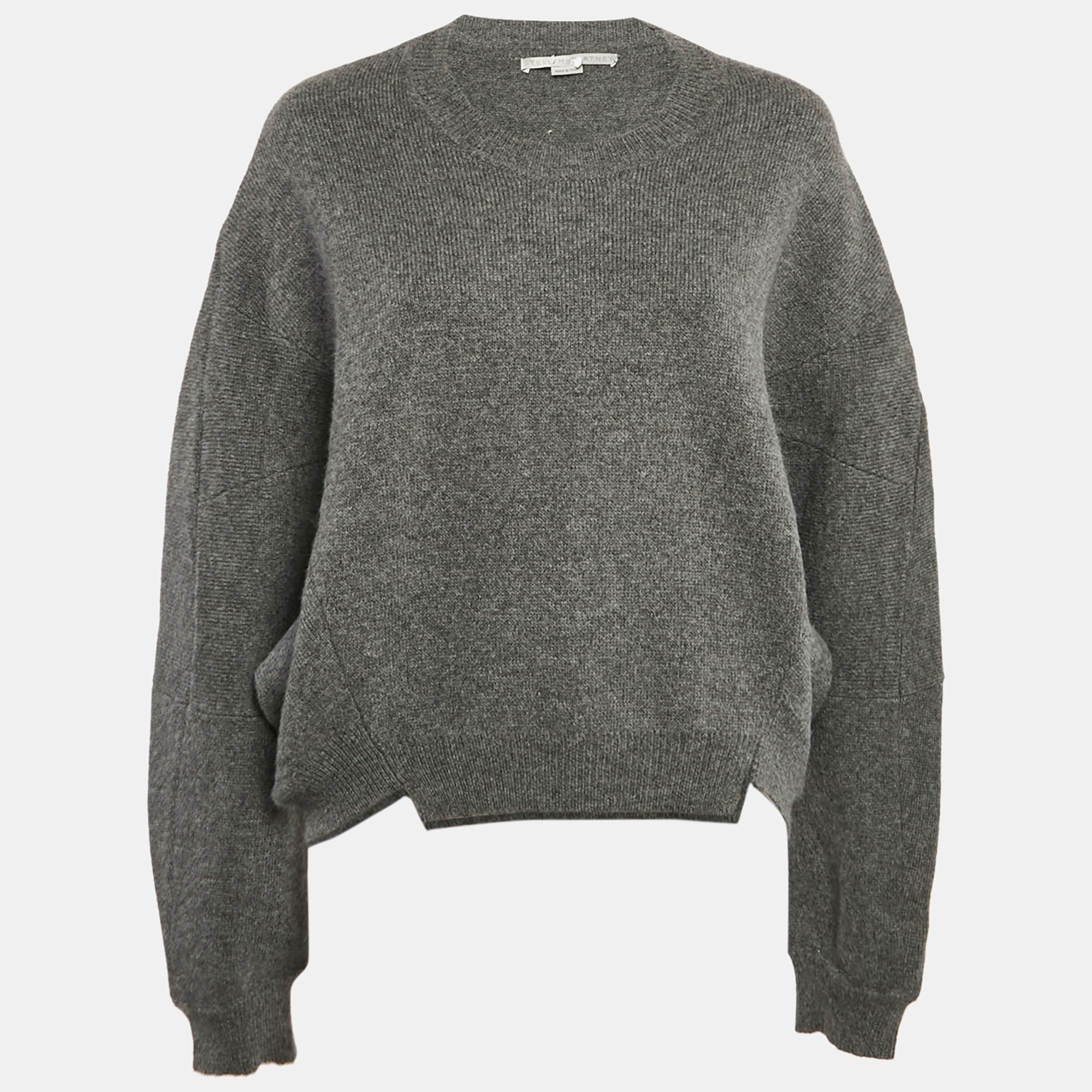 

Stella McCartney Grey Wool Loose Fit Sweater M