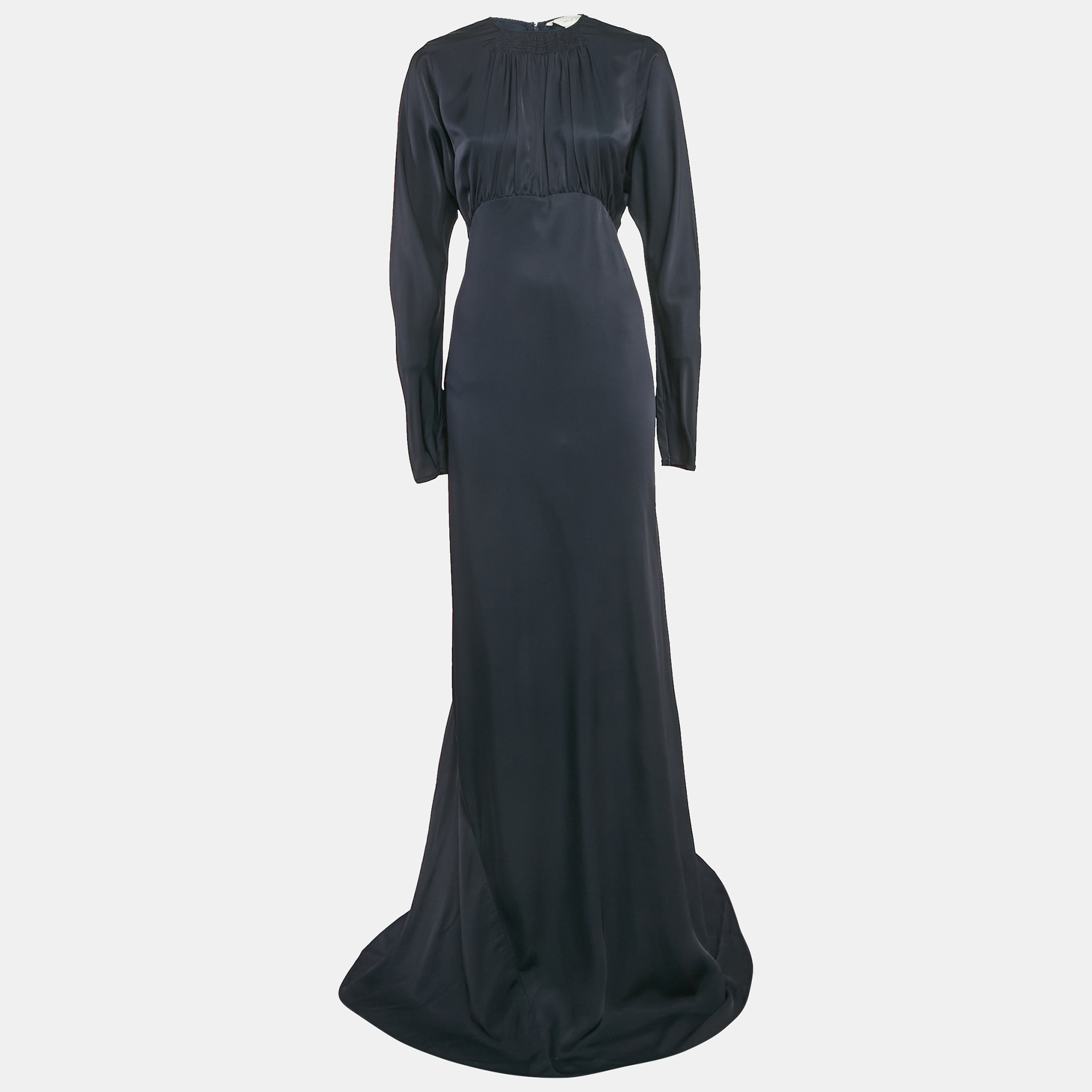 

Stella McCartney Navy Blue Crepe Maxi Dress M