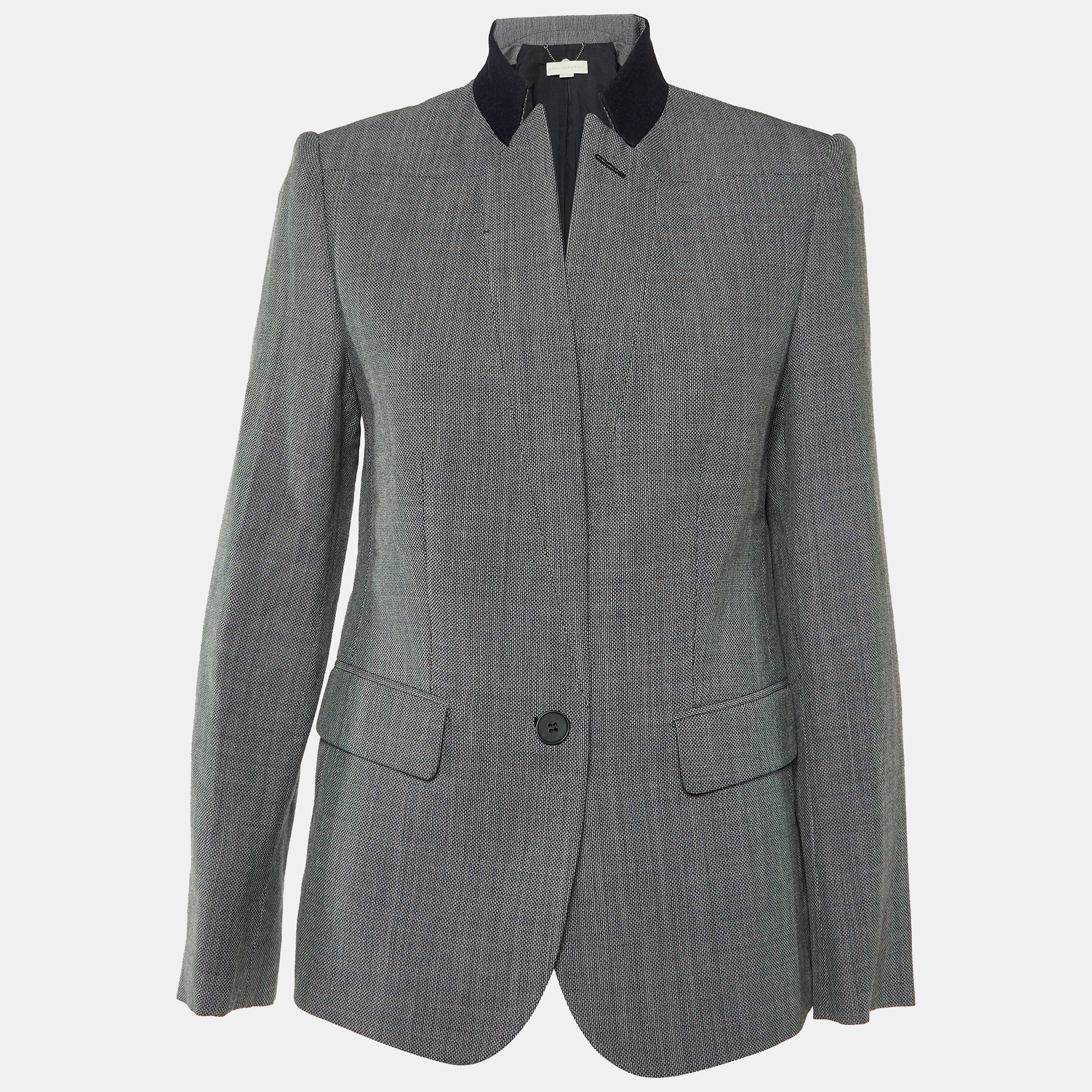 

Stella McCartney Dark Gray Wool Single Breasted Blazer M, Grey