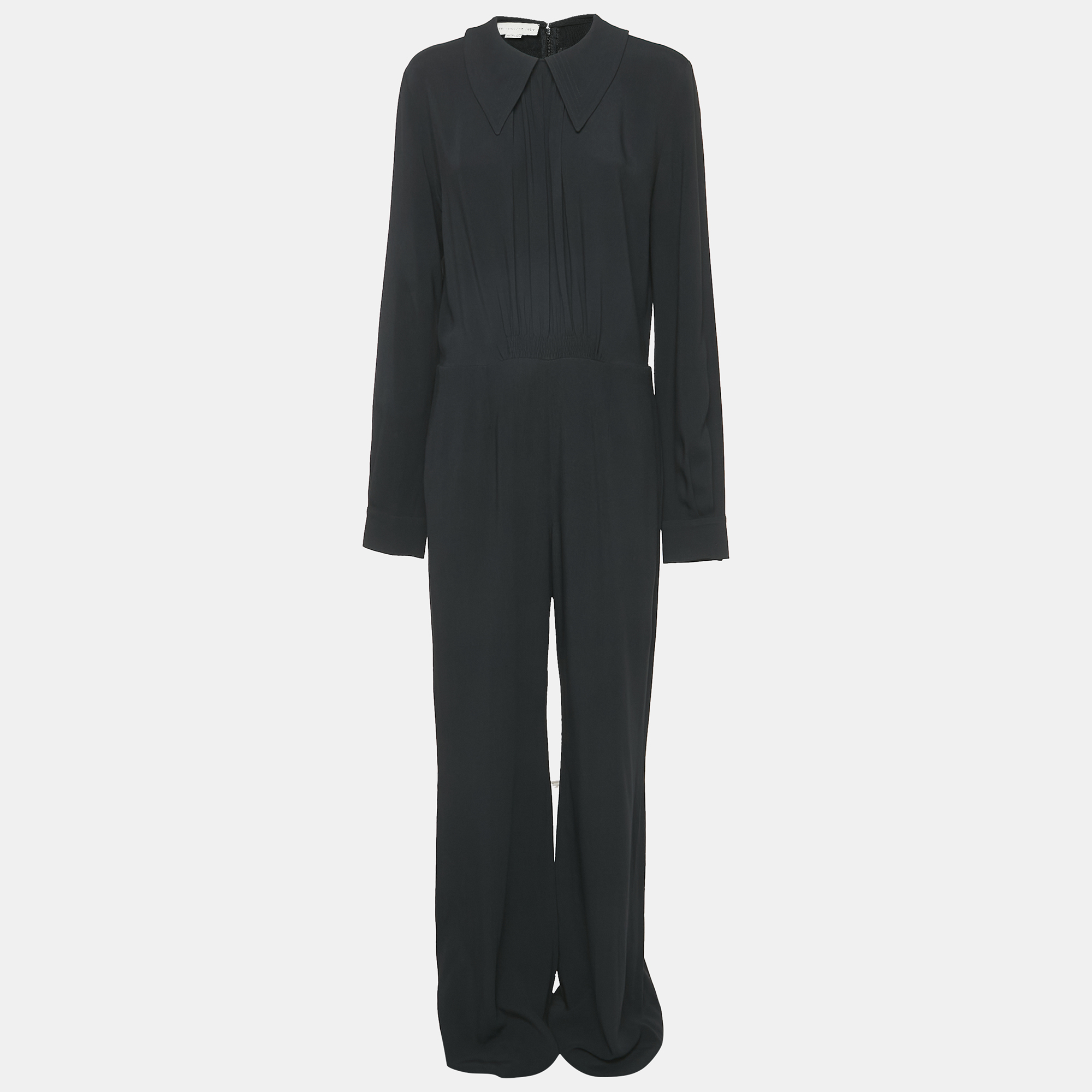 

Stella McCartney Black Crepe Long Sleeve Jumpsuit M