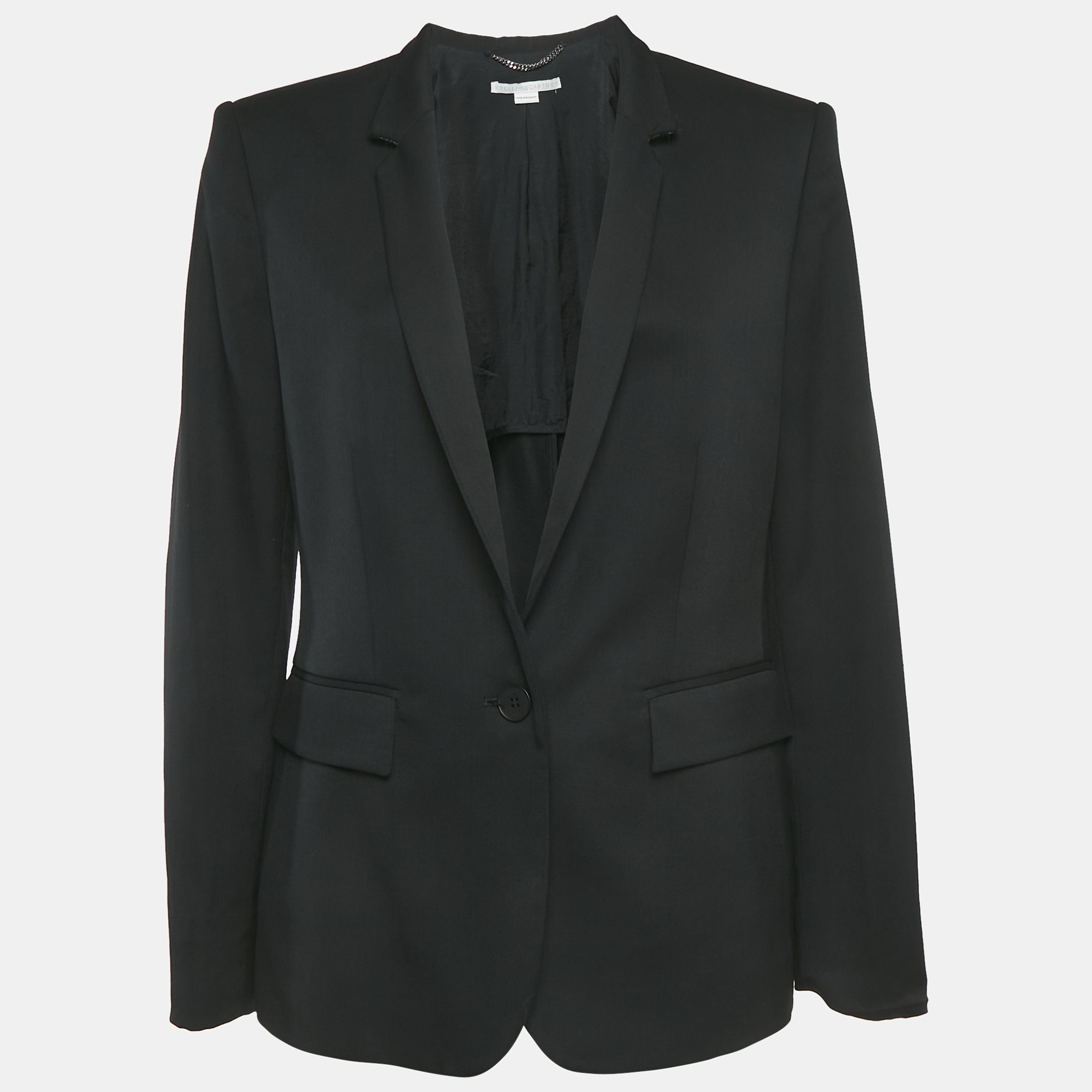 

Stella McCartney Black Wool Button Front Blazer M