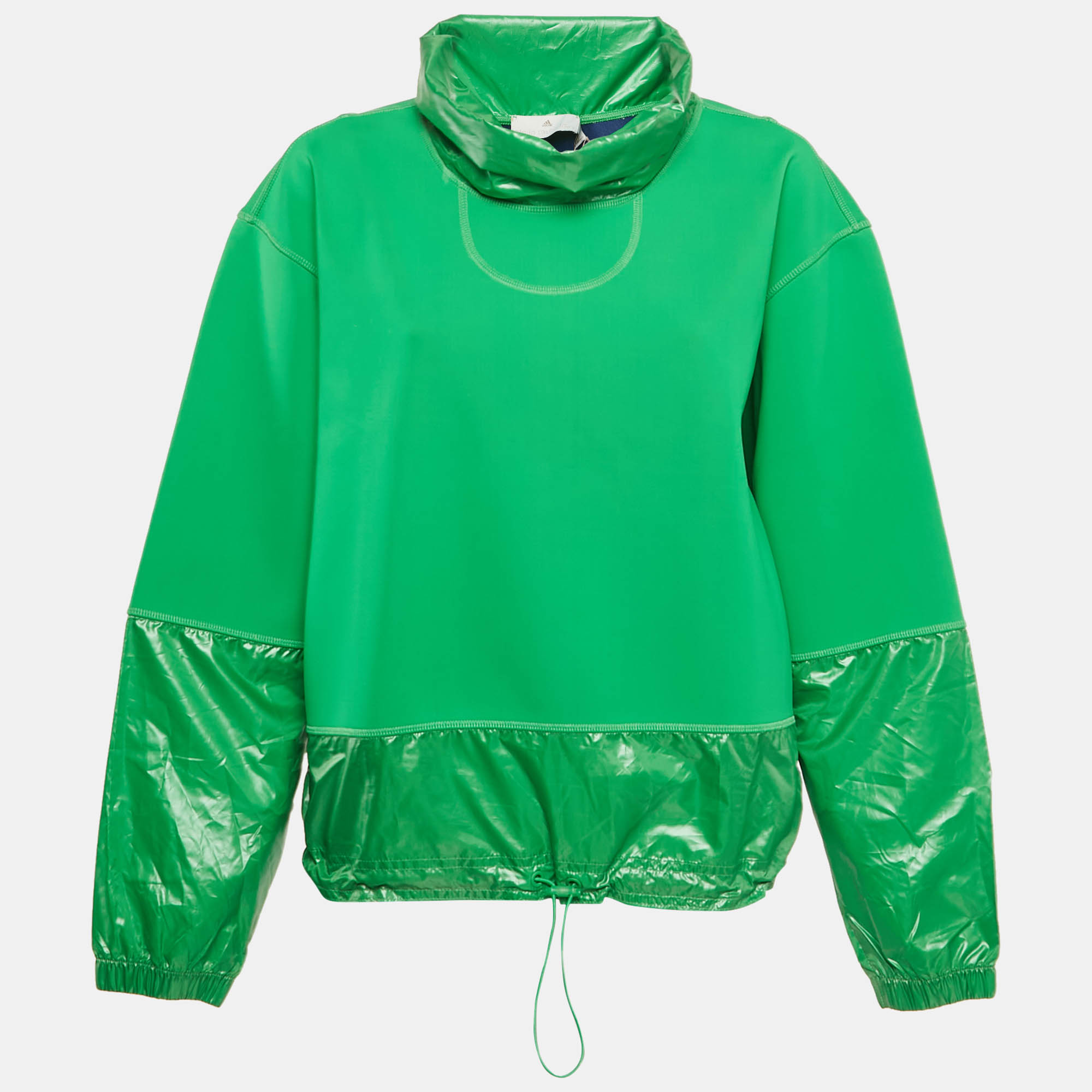 

Stella McCartney x Adidas Green Nylon Knit Turtle Neck Sweatshirt M