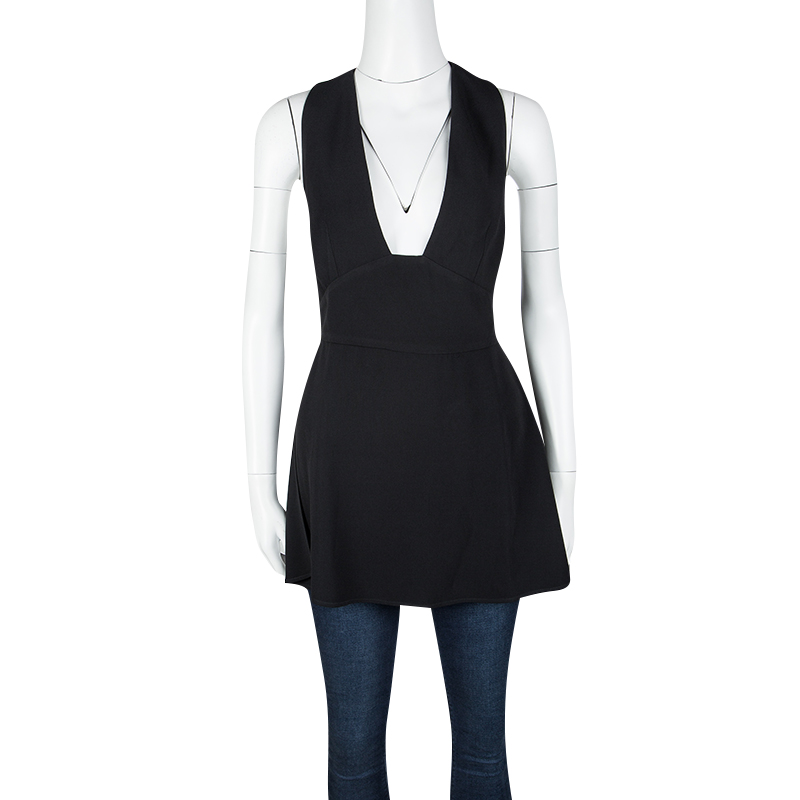 

Stella McCartney Black Crossover Backless Top