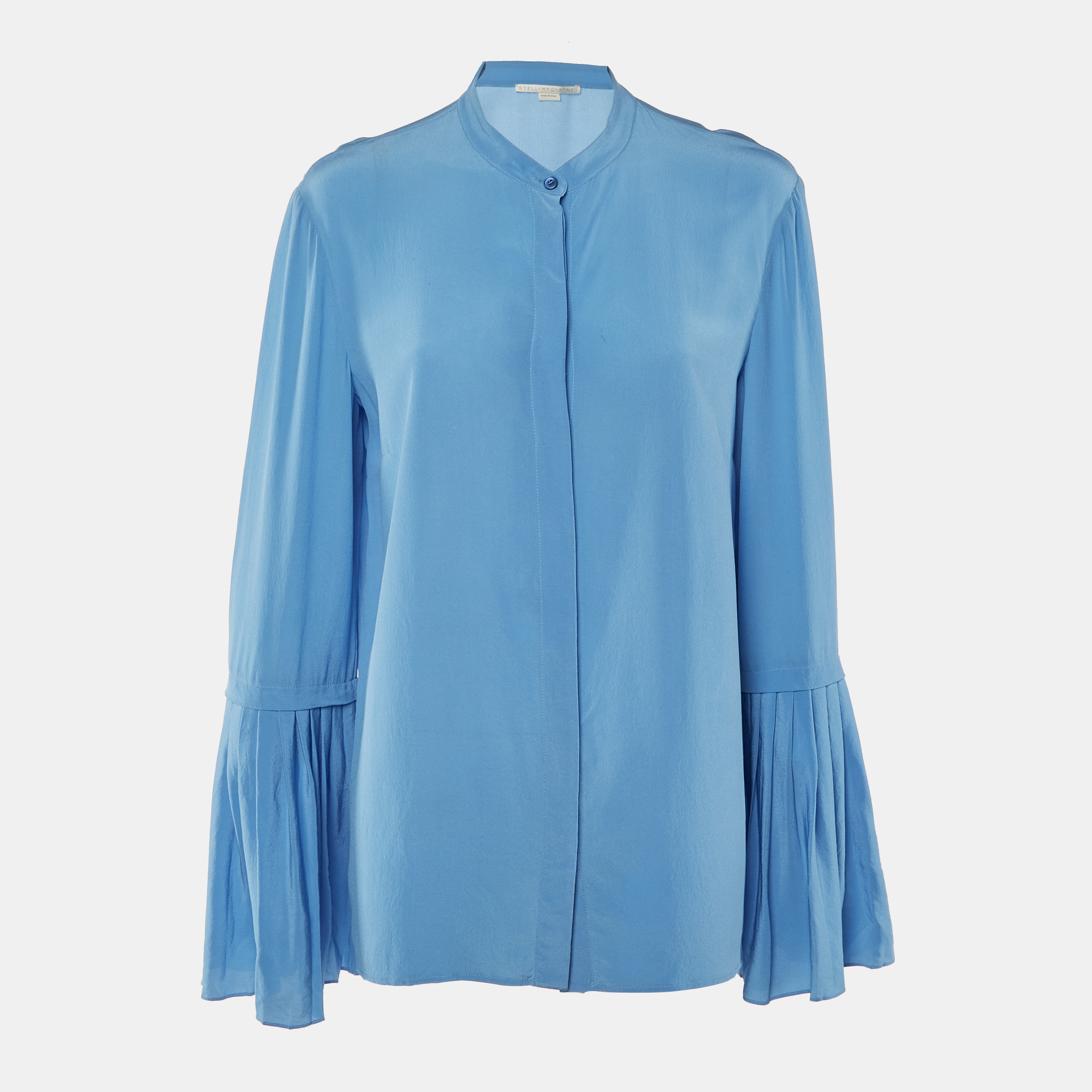 

Stella McCartney Blue Silk Flared Sleeve Top L