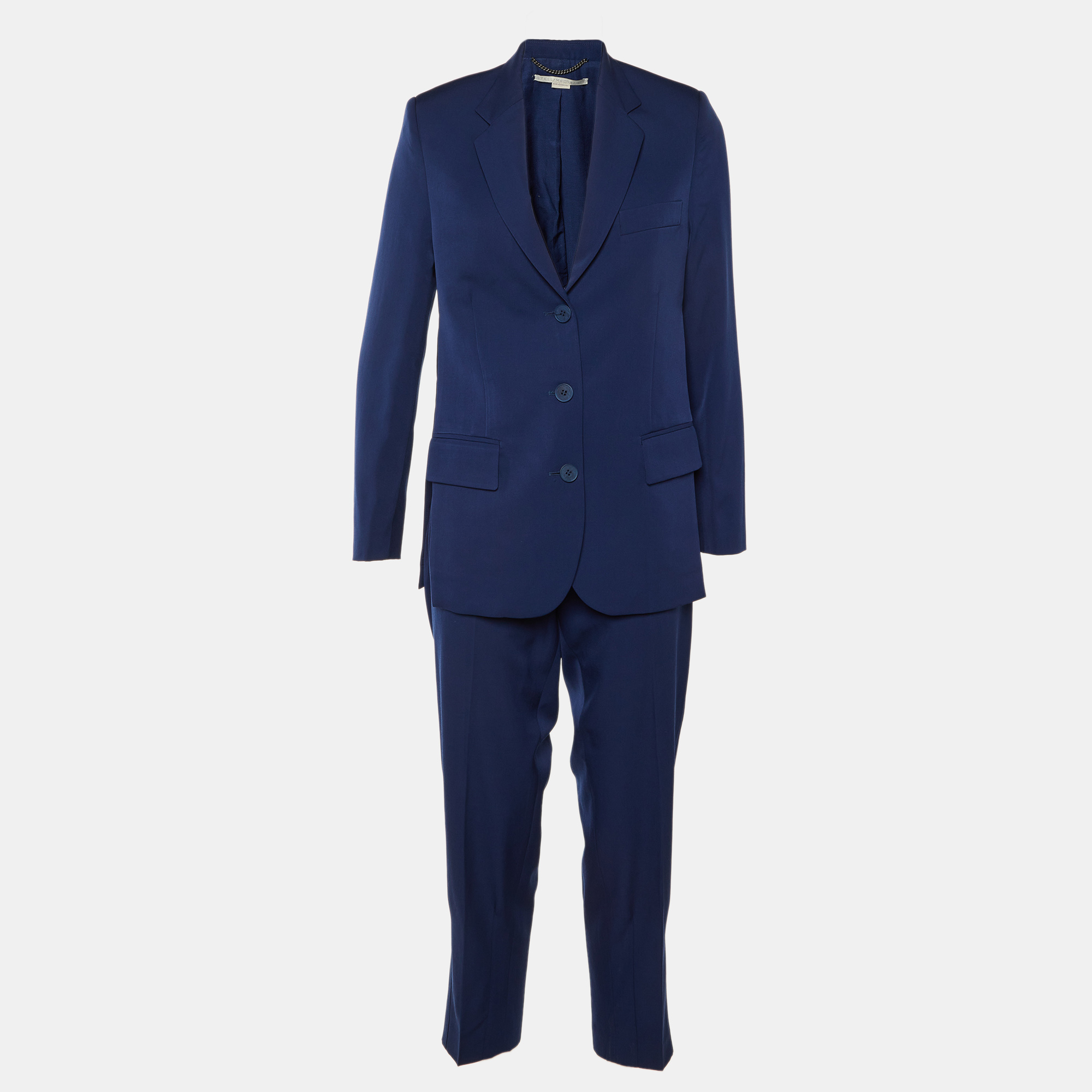 

Stella McCartney Blue Wool Tailored Pantsuit XS
