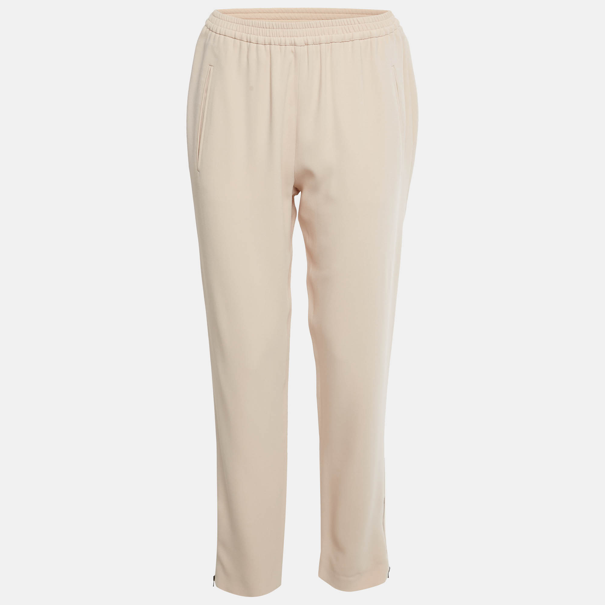

Stella McCartney Beige Crepe Formal Trousers M