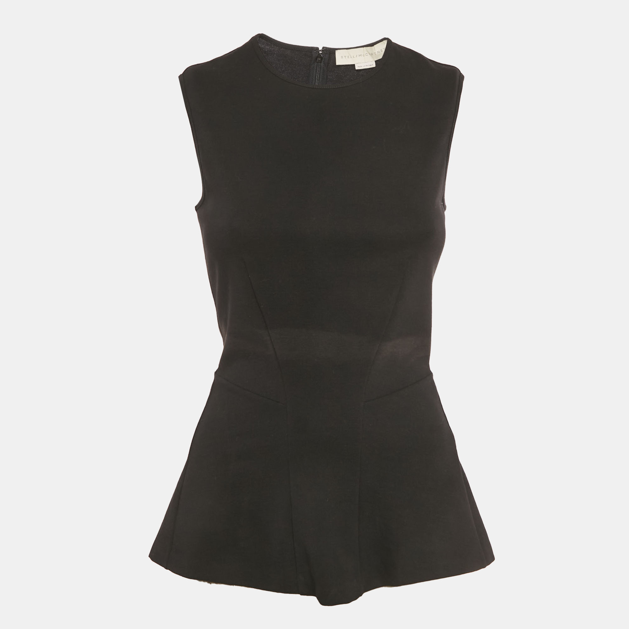 Pre-owned Stella Mccartney Black Jersey Sleeveless Top M