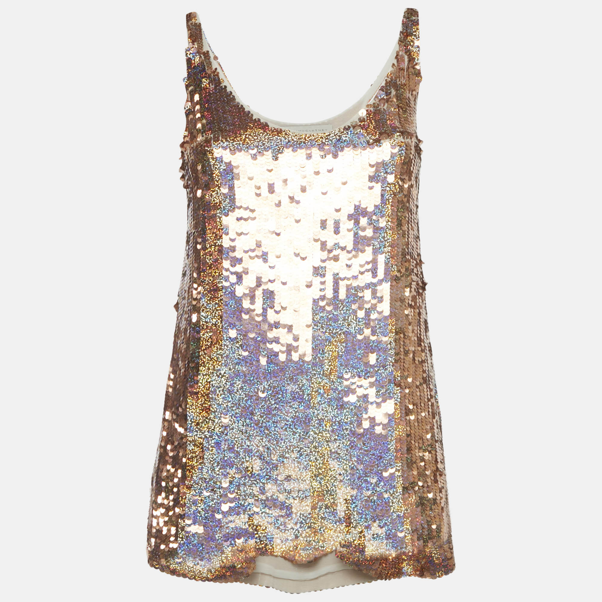

Stella McCartney Metallic Sequin Tank Top S