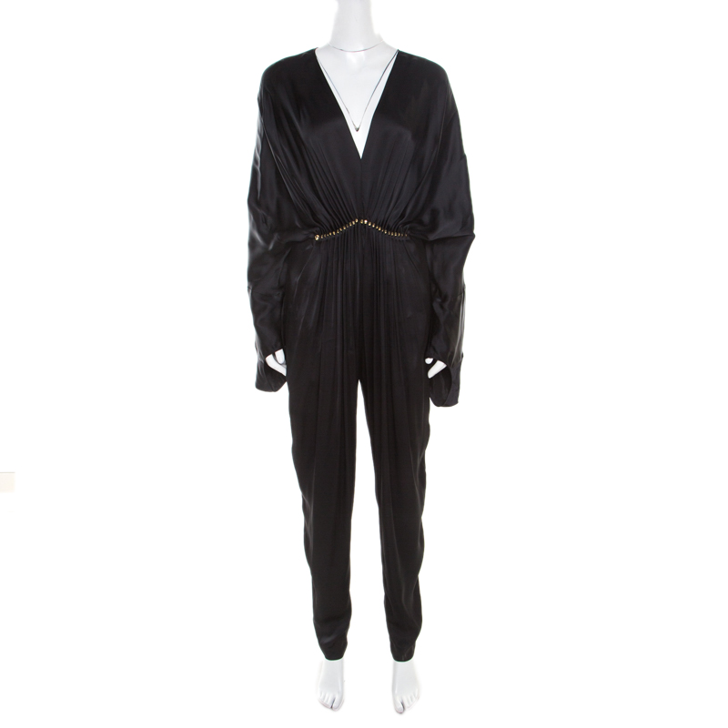 

Stella McCartney Black Satin Embellished Morgane Aio Jumpsuit