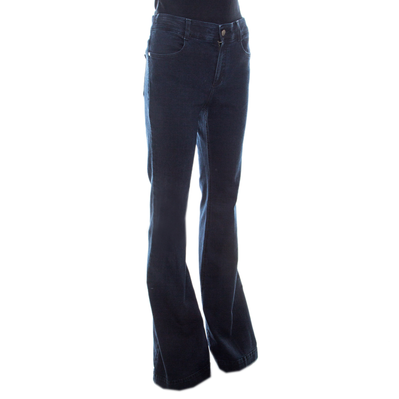 

Stella McCartney Navy Blue Denim Flared Jeans