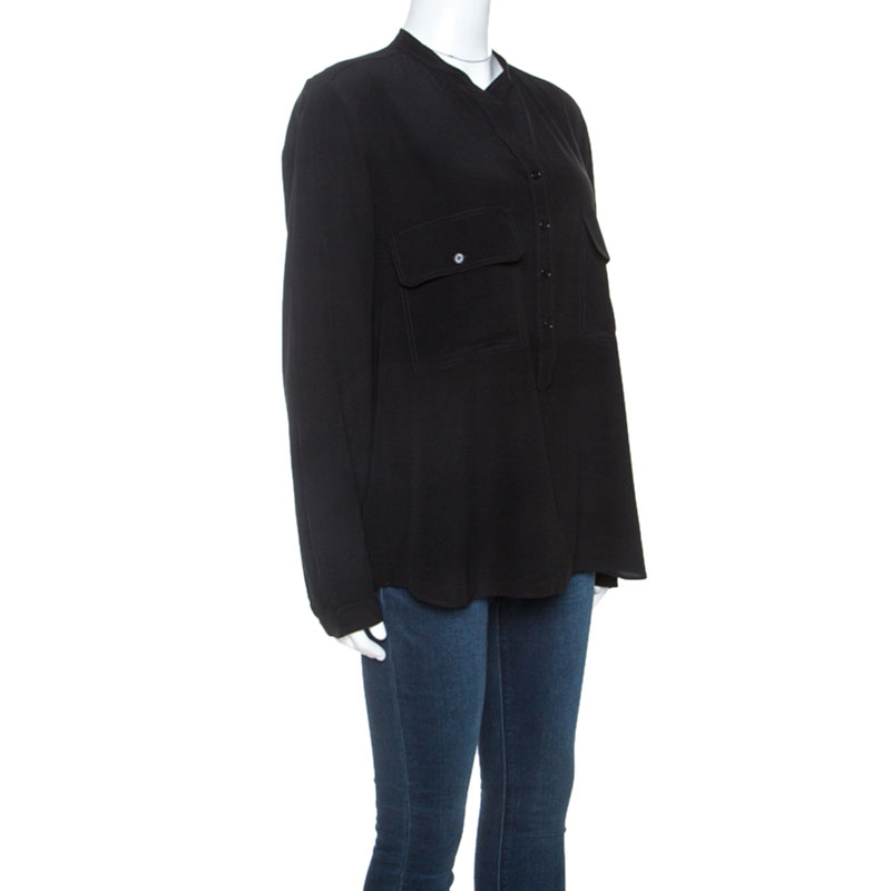 

Stella McCartney Black Silk Estelle Shirt