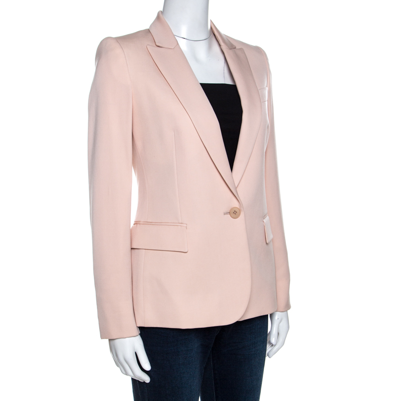 

Stella McCartney Blush Pink Silk Ingrid Blazer