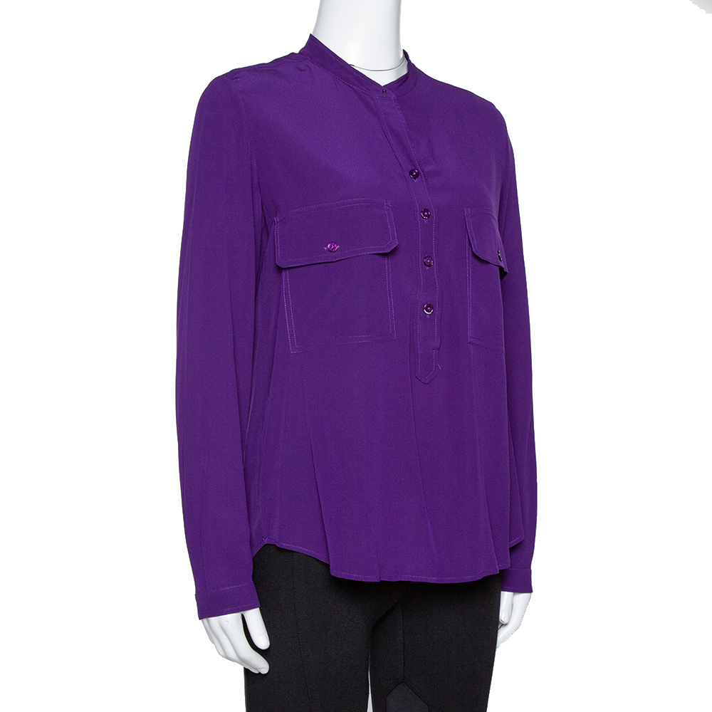 

Stella McCartney Purple Silk Estelle Blouse