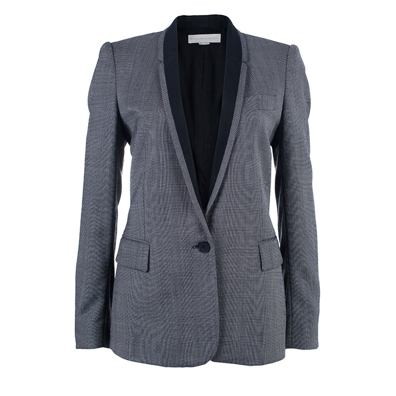 Pre Owned Stella McCartney Grey Shawl Lapel Blazer M