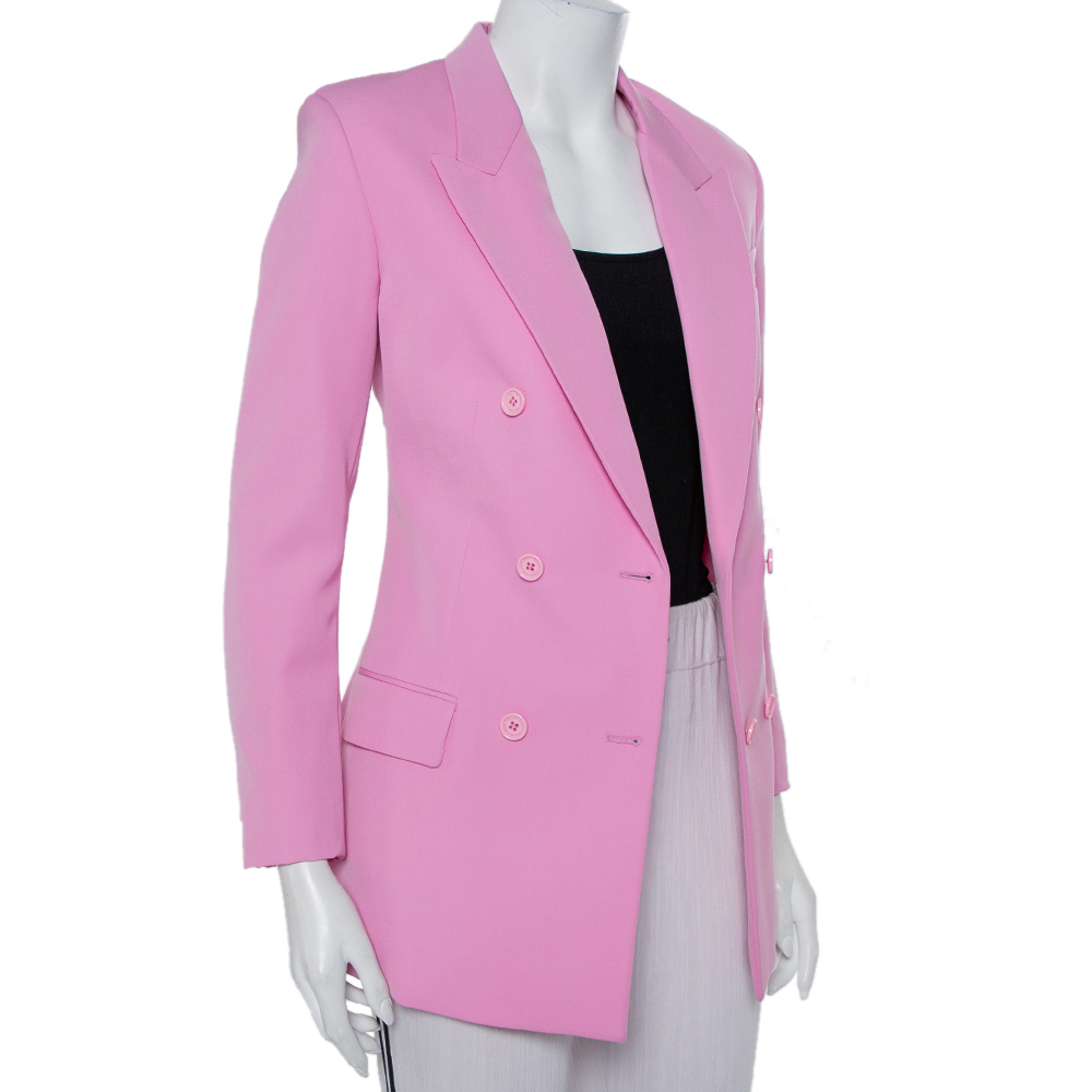 

Stella McCartney Pink Wool Double Breasted Blazer