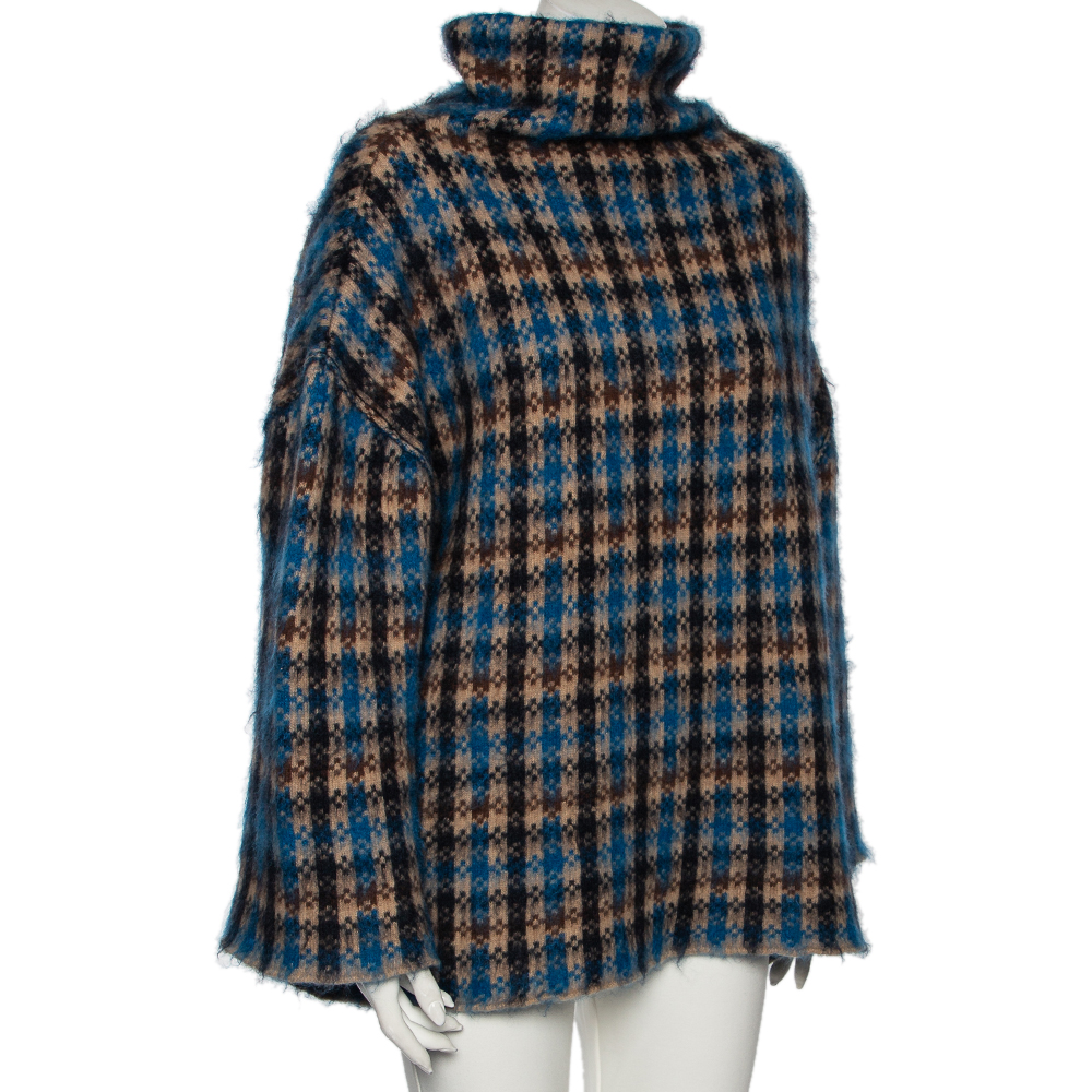 

Stella McCartney Multicolor Patterned Wool And Mohair Oversized Sweater