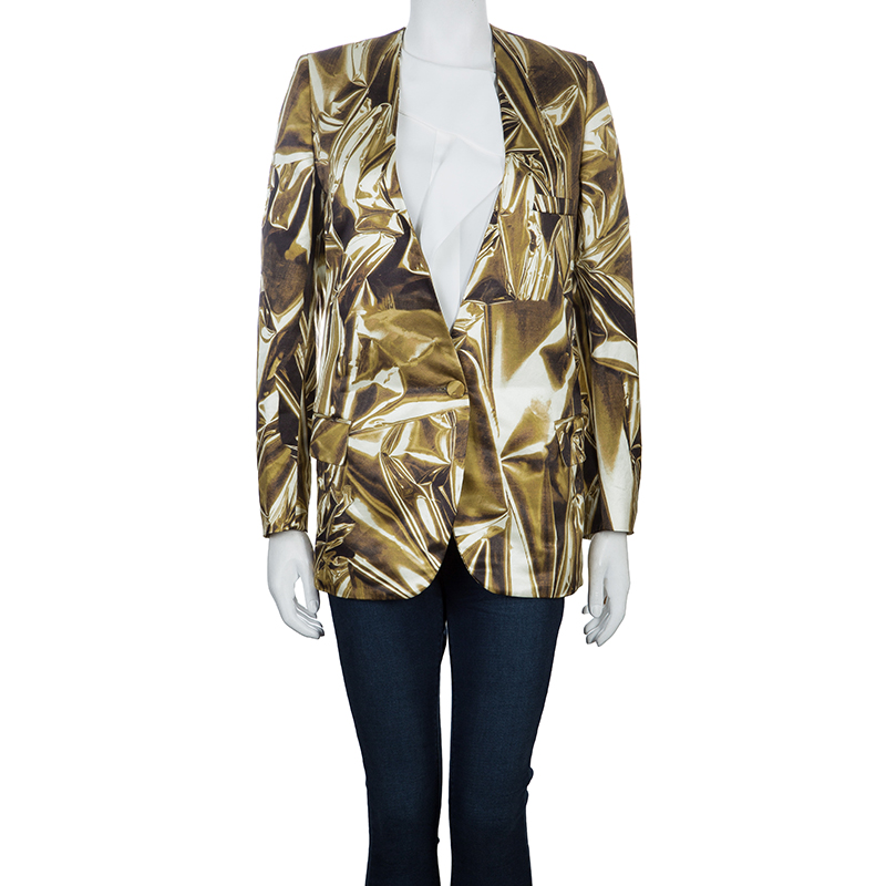 

Stella McCartney Gold Print Blazer