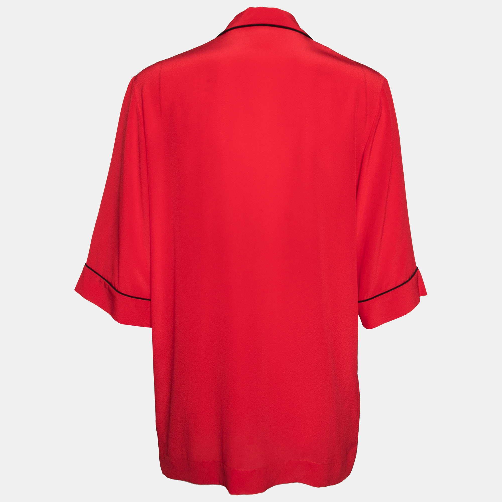 

Stella McCartney Red Silk Front Pocket Shirt