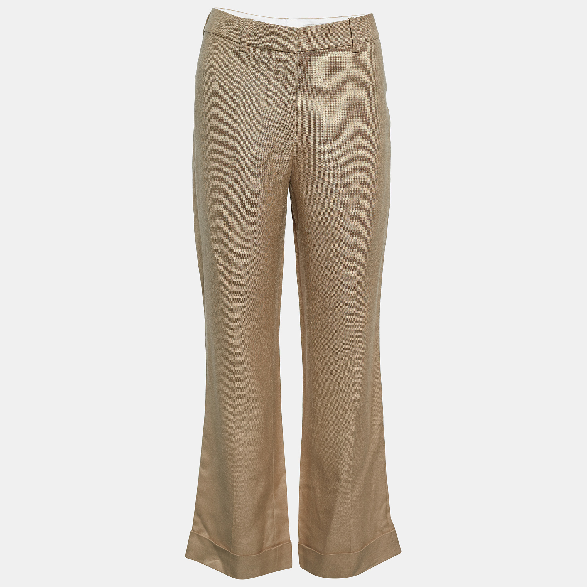 

Stella McCartney Beige Cuffed Hem Trousers M