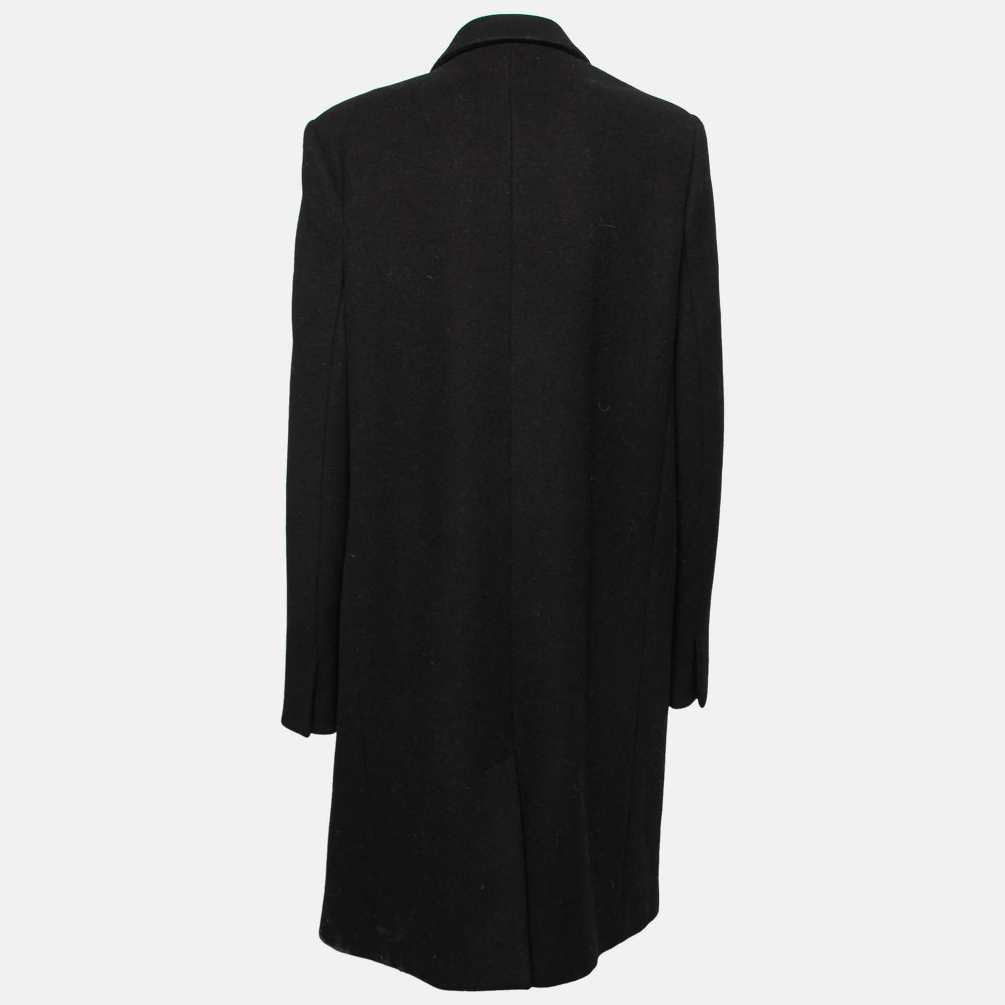 

Stella McCartney Black Wool Chain Embellished Coat
