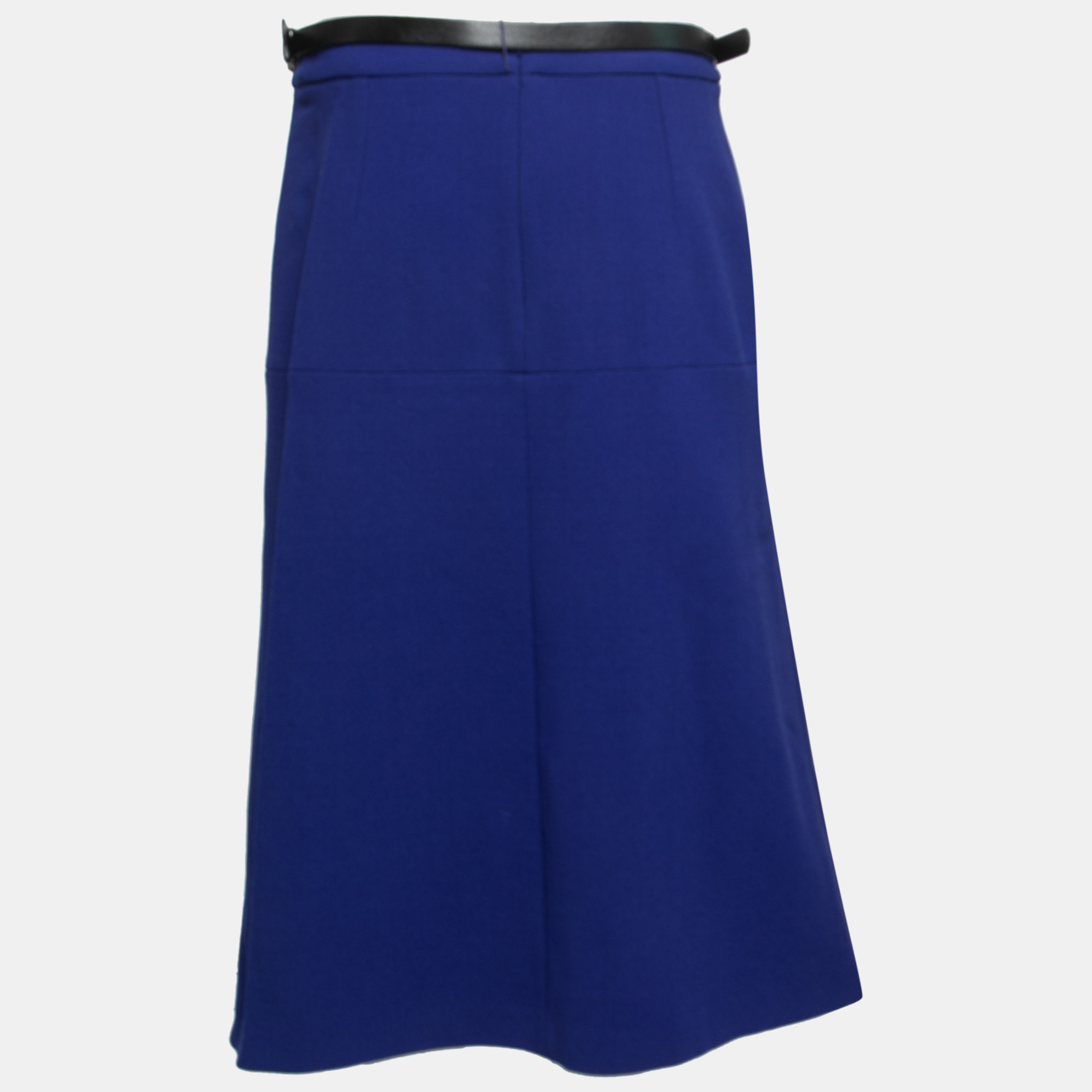 

Stella McCartney Blue Wool-Crepe Belted Midi Skirt