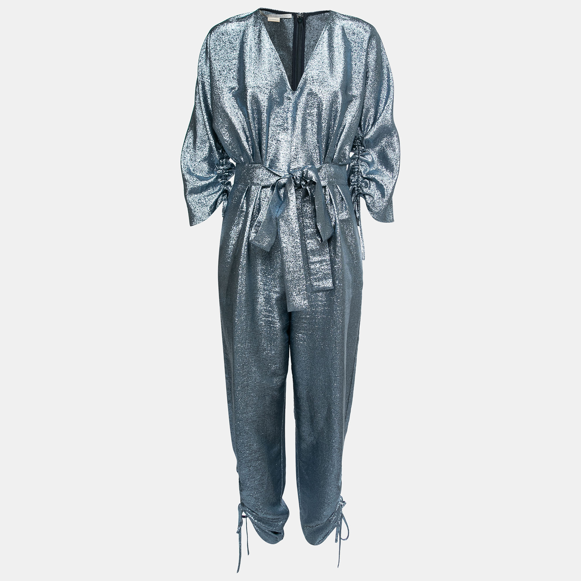 

Stella McCartney Light Blue Metallic Lamé Jumpsuit M