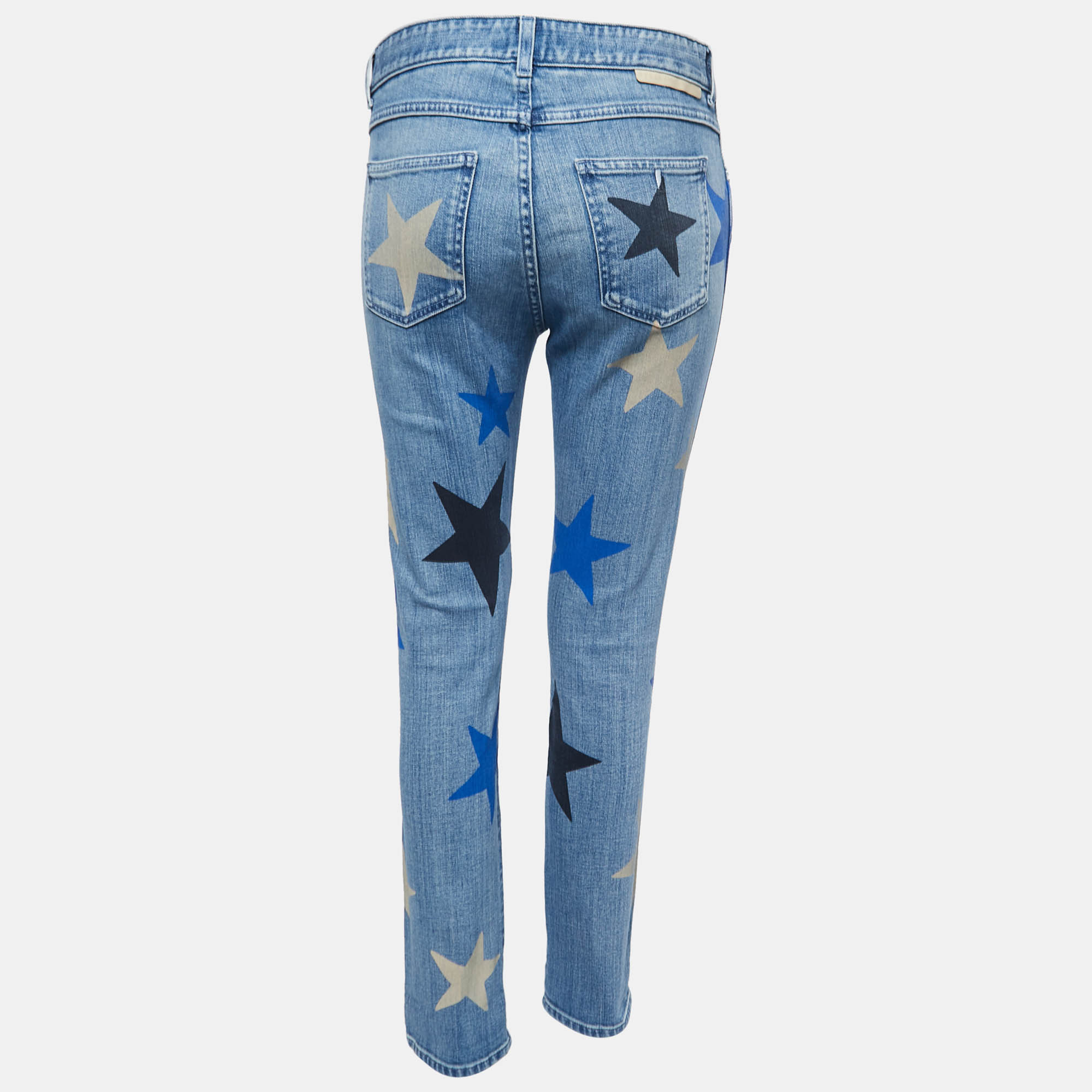 

Stella McCartney Blue Star Printed Denim Jeans  Waist 26